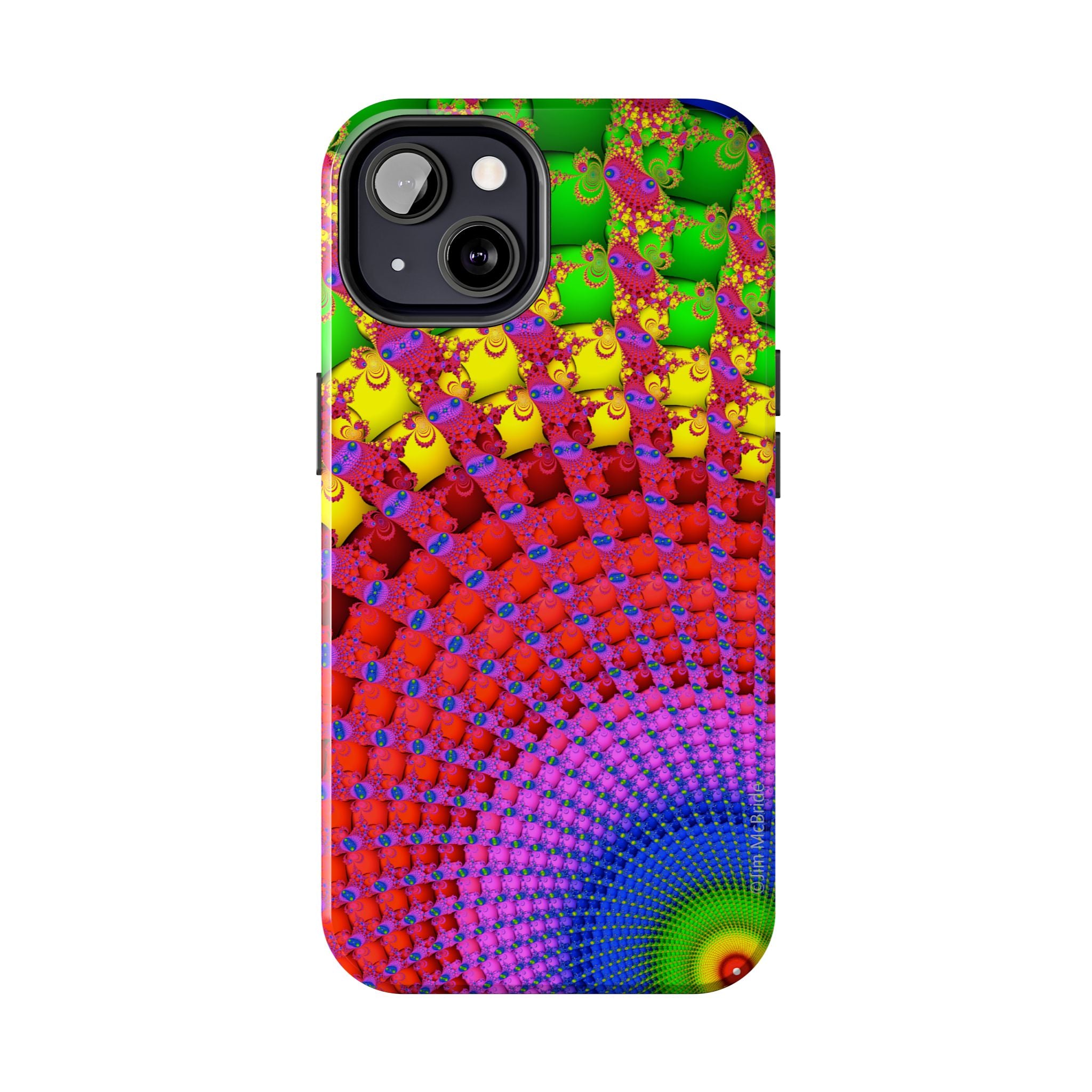 Psychedelic Fractal Tough Phone Case: Colorful Trippy Art