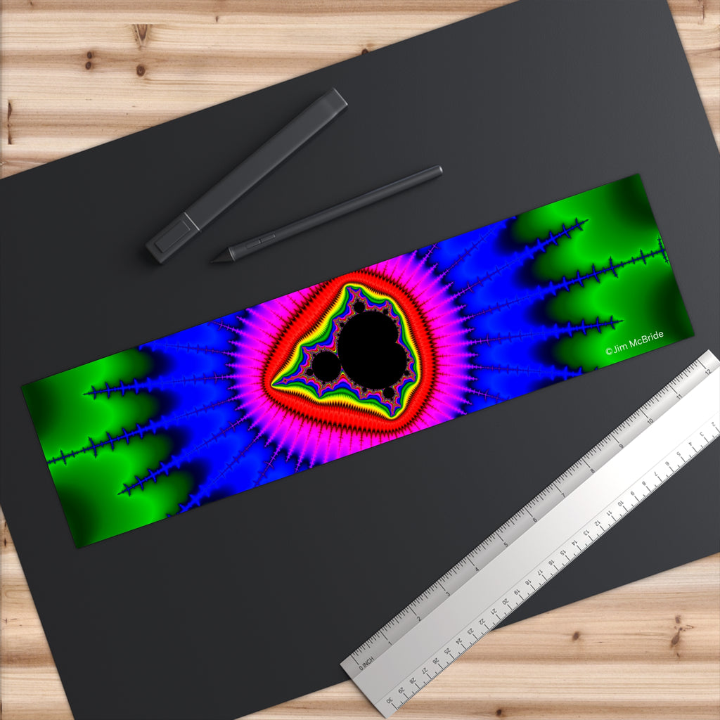 Fractal Bumper Sticker: Trippy Abstract Art, Waterproof Vinyl