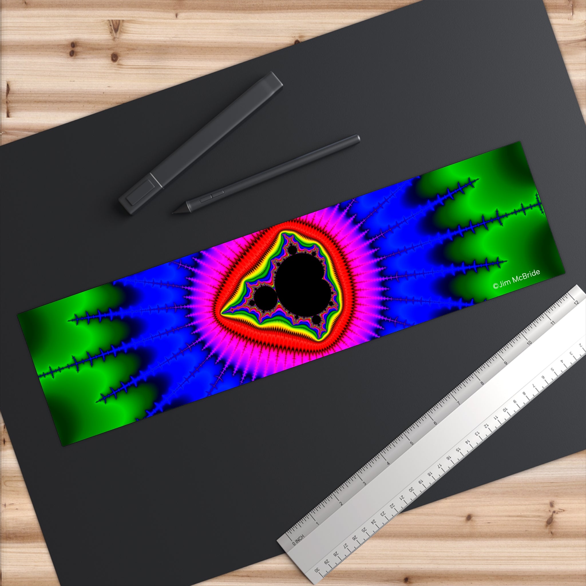 Fractal Bumper Sticker: Trippy Abstract Art, Waterproof Vinyl