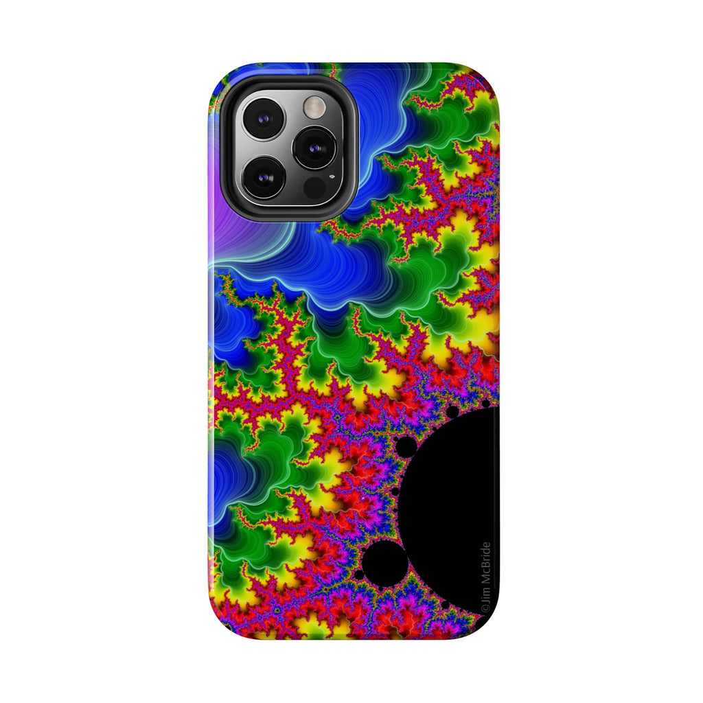 Psychedelic Fractal Tough Phone Case: Colorful Trippy Art