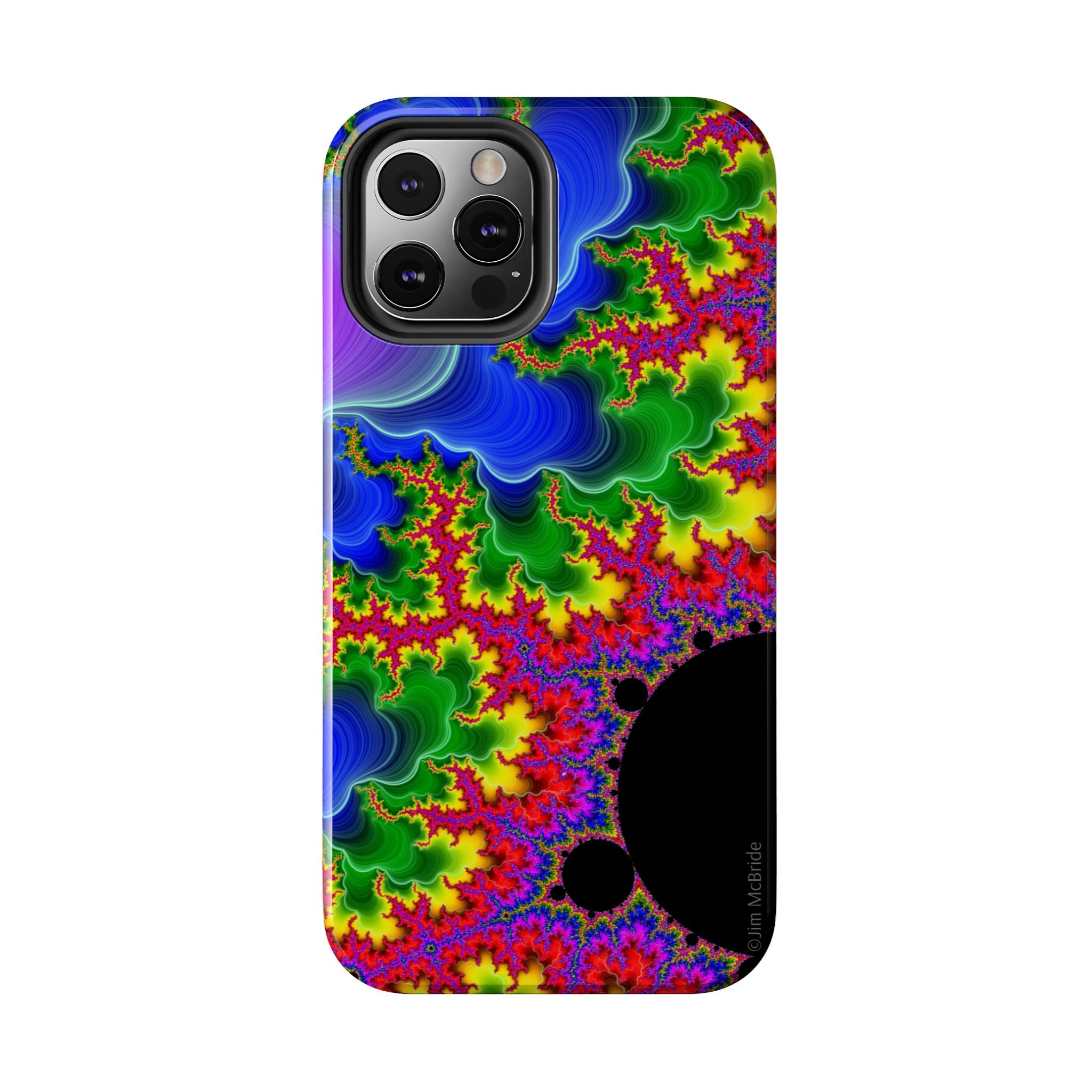 Psychedelic Fractal Tough Phone Case: Colorful Trippy Art