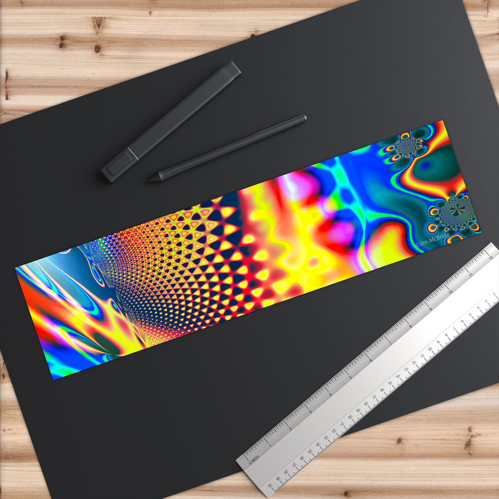 Fractal Bumper Sticker: Trippy Abstract Art, Waterproof Vinyl