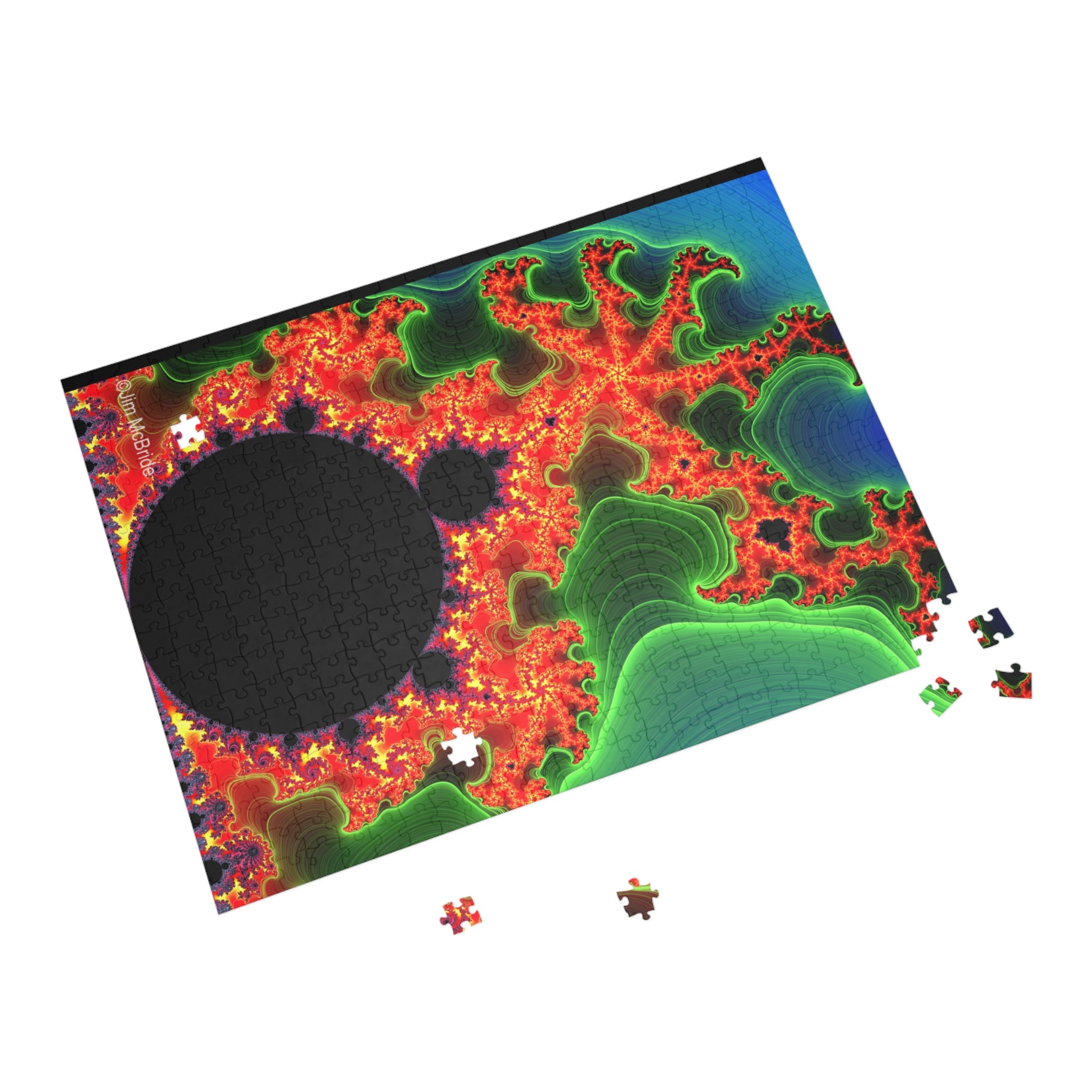 Psychedelic Fractal Jigsaw Puzzle: Vibrant Colors, Fun Challenge (1000-Piece)