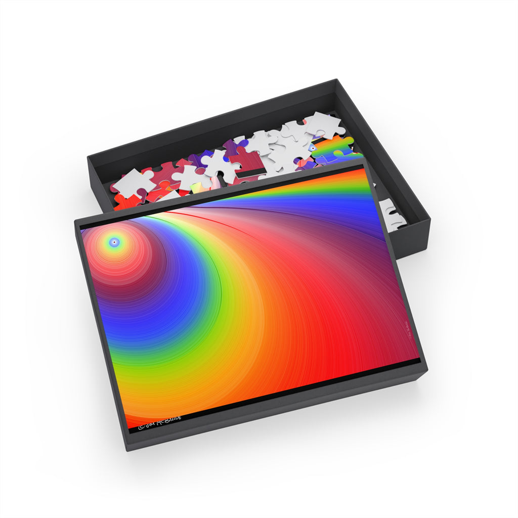 Psychedelic Fractal Jigsaw Puzzle: Vibrant Colors, Fun Challenge (1000-Piece)