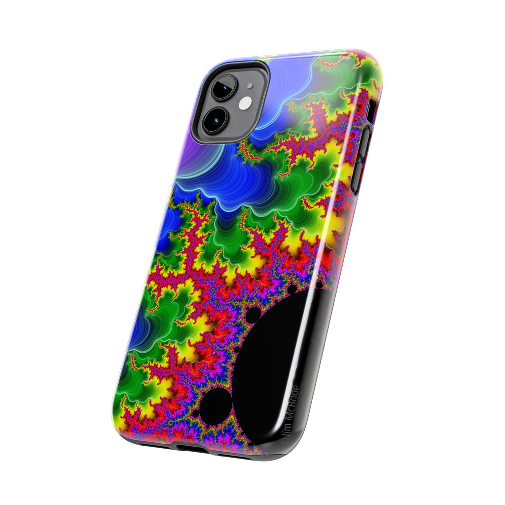 Psychedelic Fractal Tough Phone Case: Colorful Trippy Art