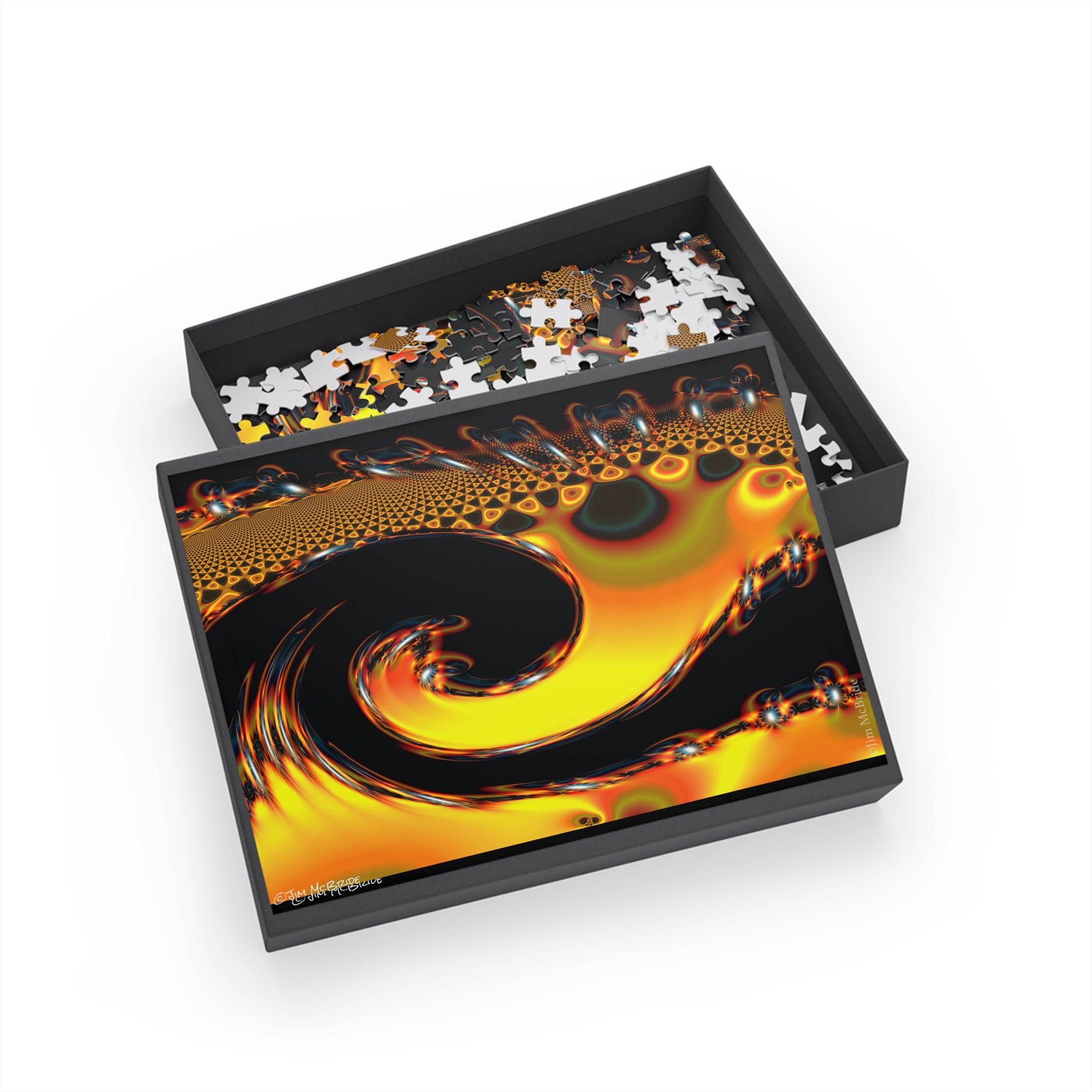 Psychedelic Fractal Jigsaw Puzzle: Vibrant Colors, Fun Challenge (1000-Piece)