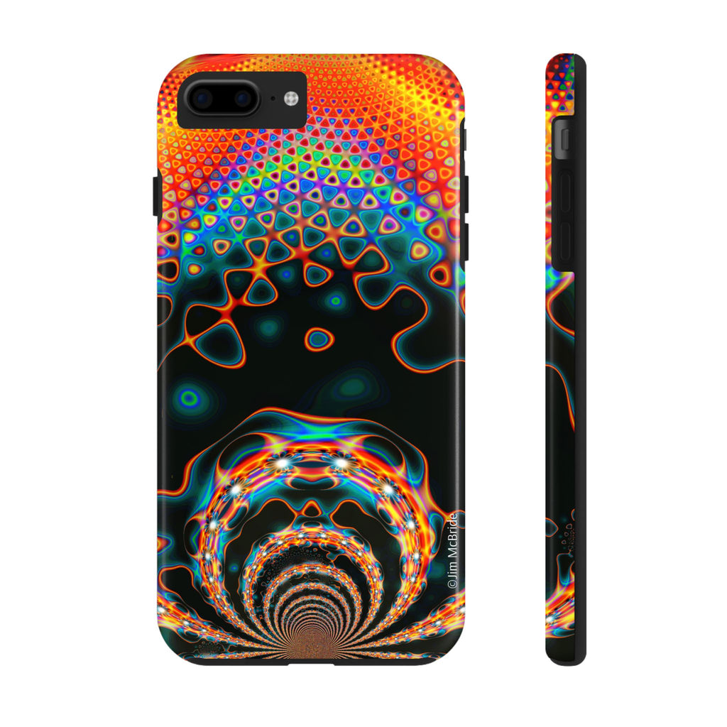 Psychedelic Fractal Tough Phone Case: Colorful Trippy Art