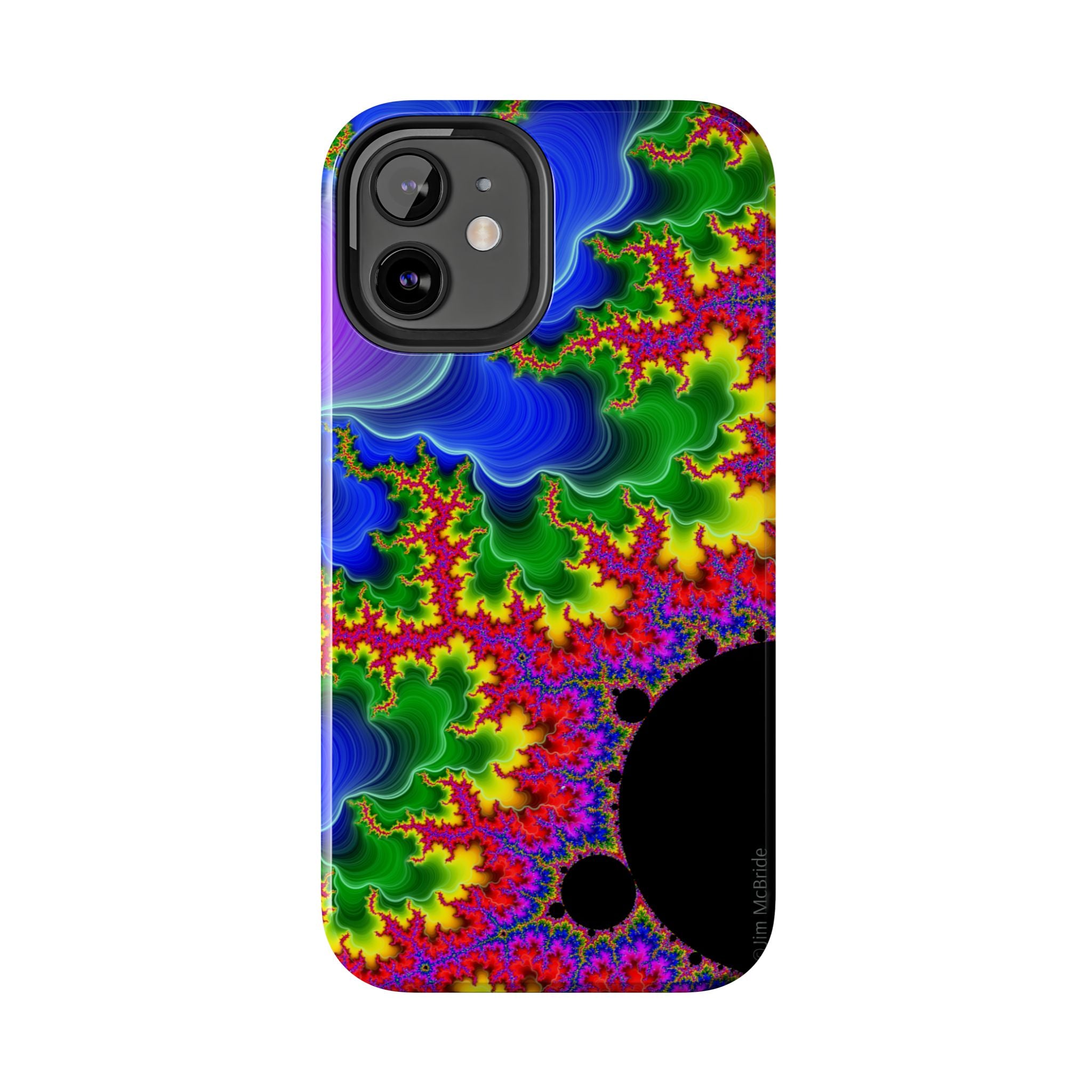 Psychedelic Fractal Tough Phone Case: Colorful Trippy Art
