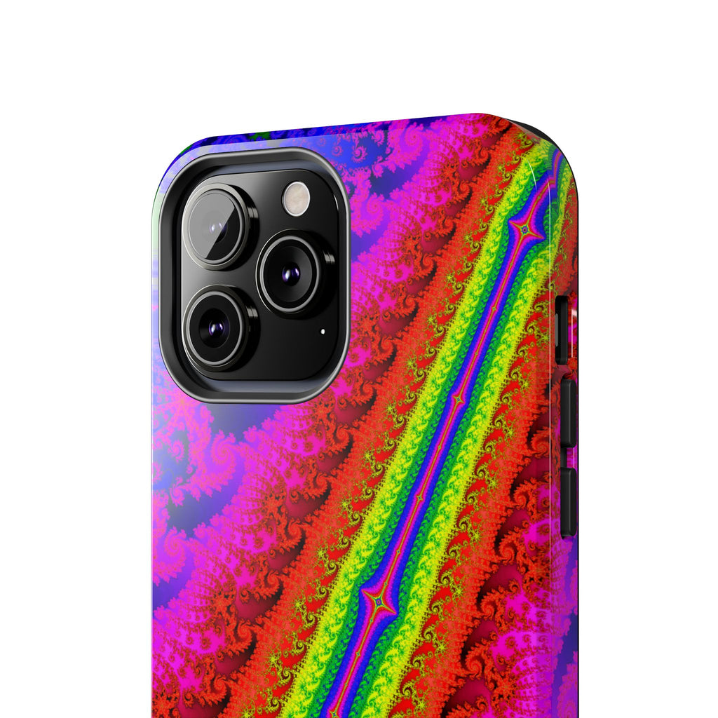 Psychedelic Fractal Tough Phone Case: Colorful Trippy Art