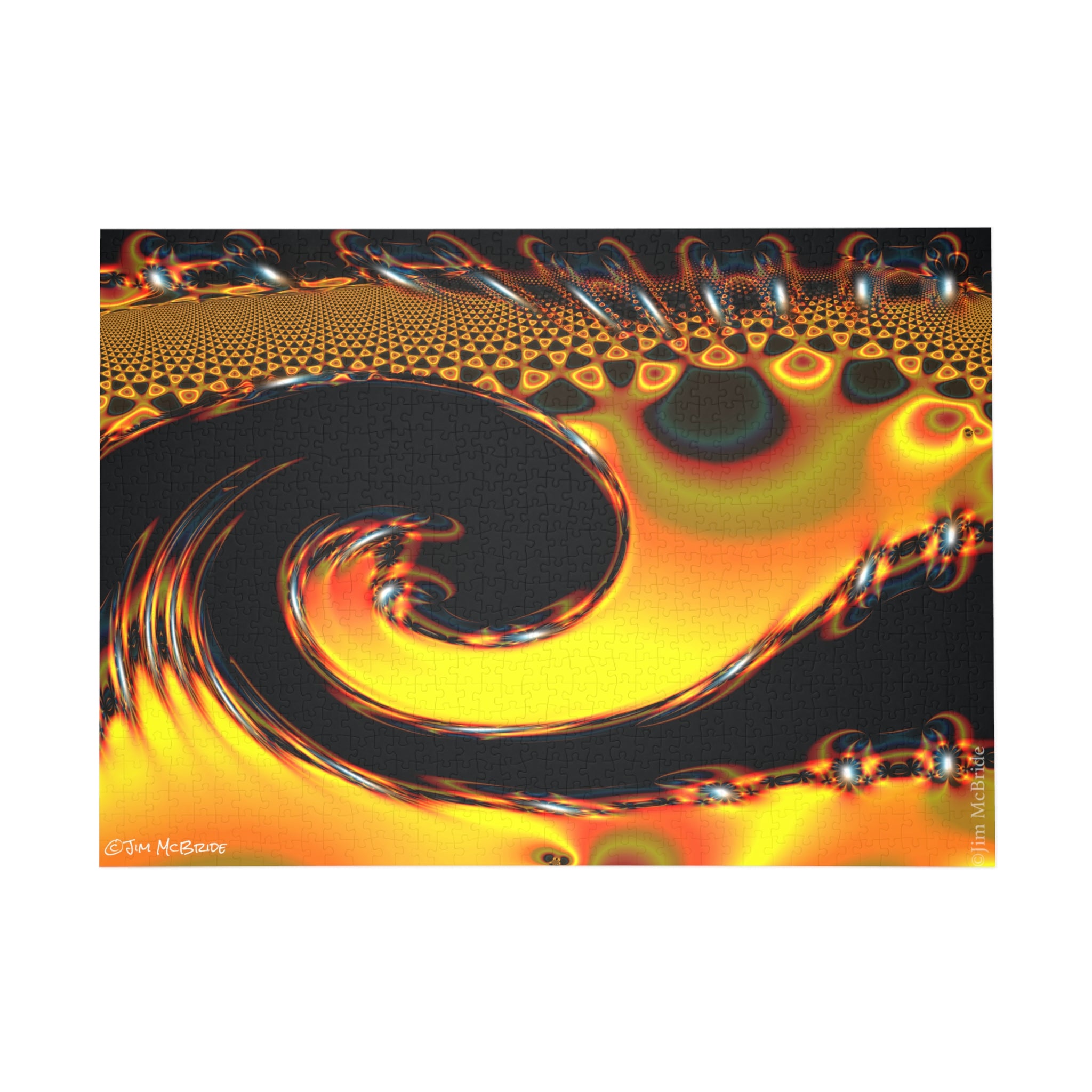 Psychedelic Fractal Jigsaw Puzzle: Vibrant Colors, Fun Challenge (1000-Piece)