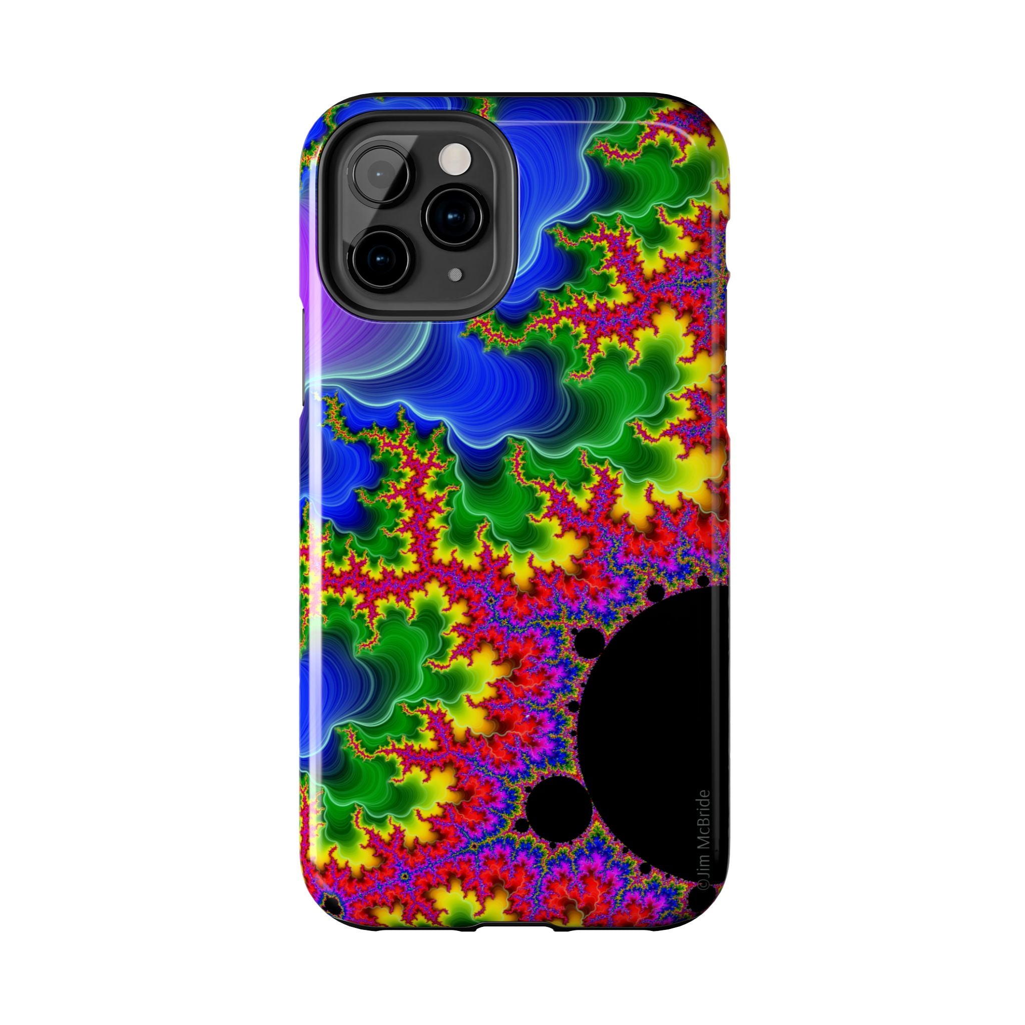 Psychedelic Fractal Tough Phone Case: Colorful Trippy Art