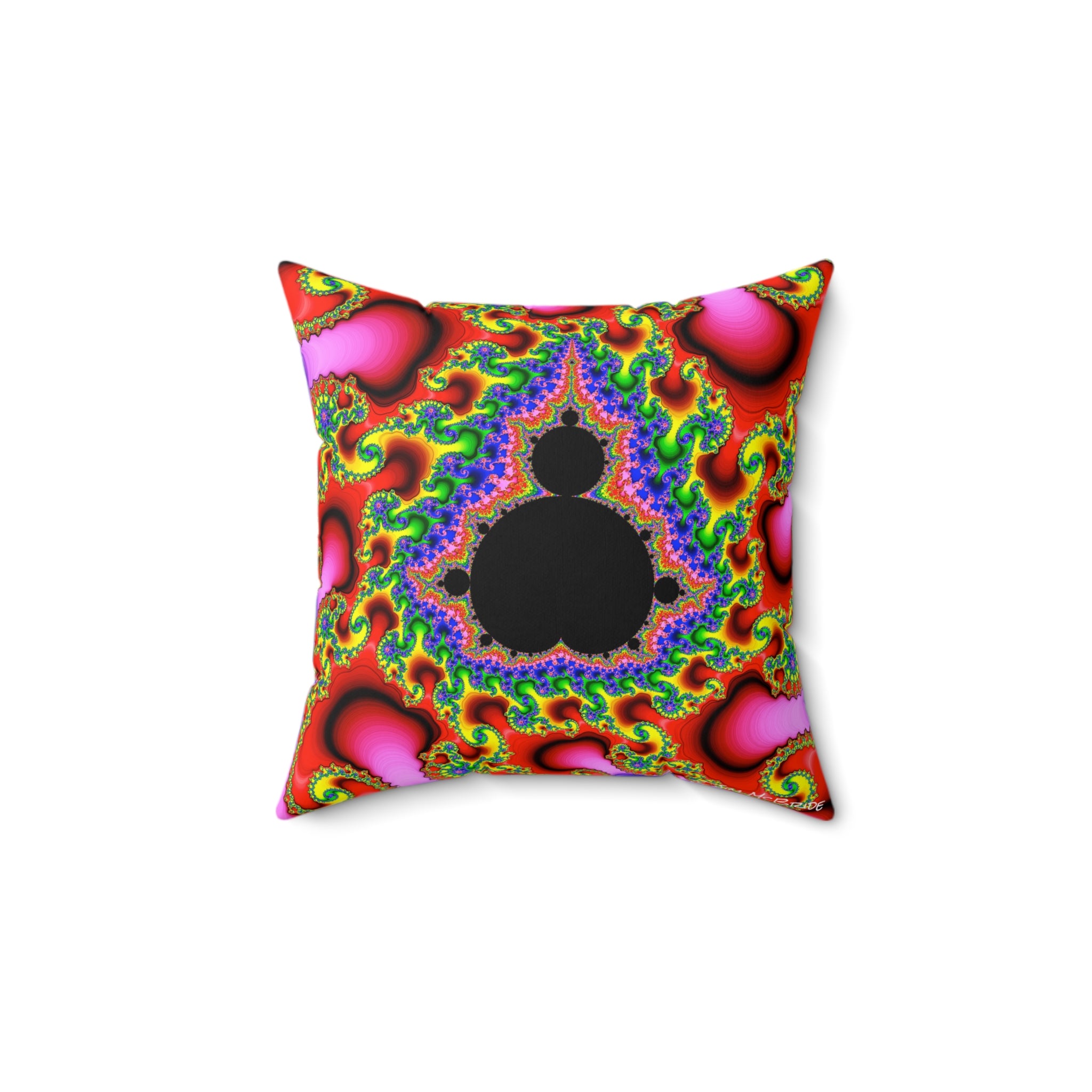 Fractal Art Pillow: Psychedelic Boho Decor