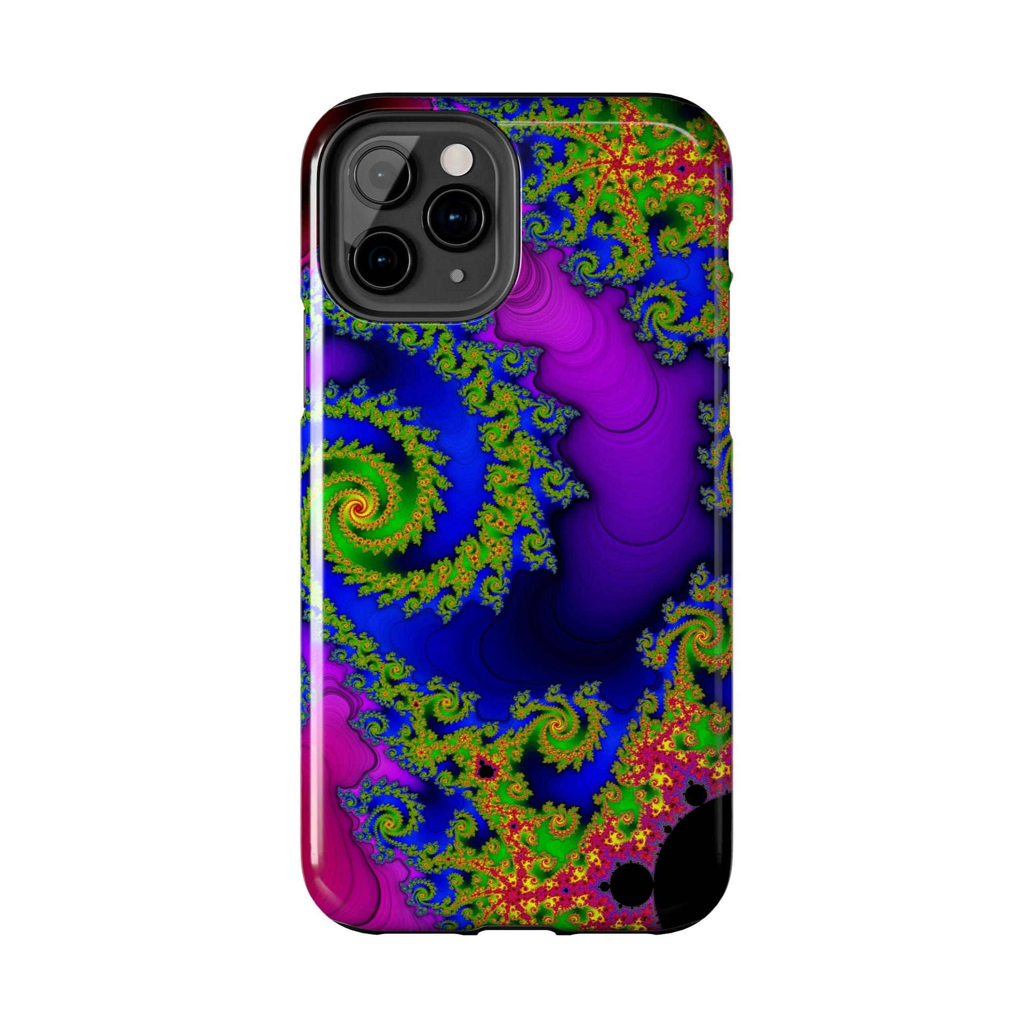 Psychedelic Fractal Tough Phone Case: Colorful Trippy Art