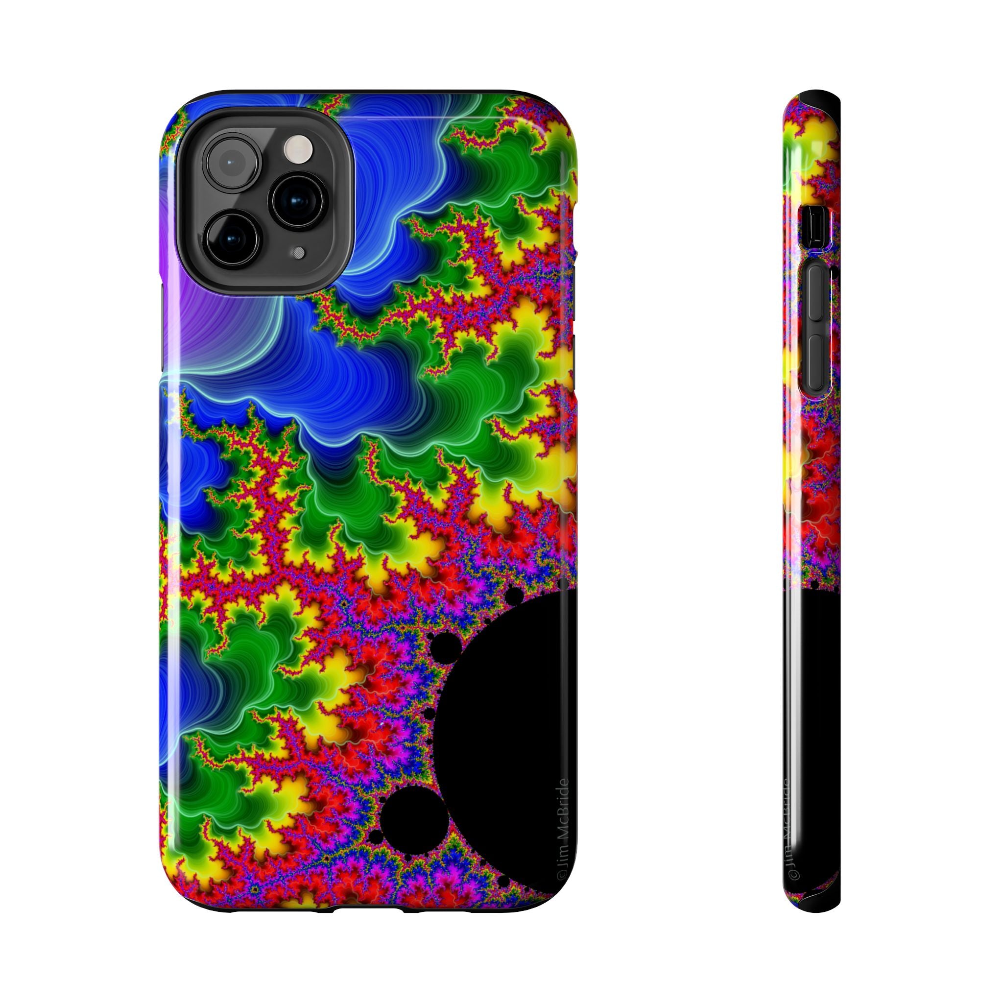 Psychedelic Fractal Tough Phone Case: Colorful Trippy Art