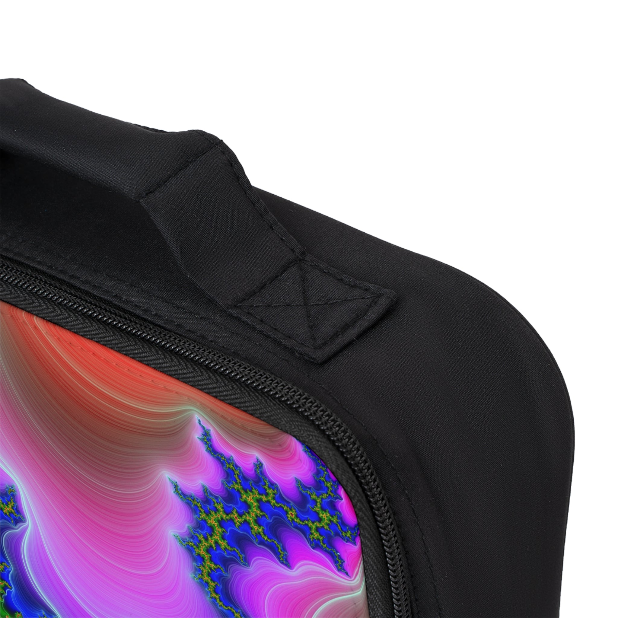 Psychedelic Fractal Lunch Bag: Insulated Trippy Mandala Tote