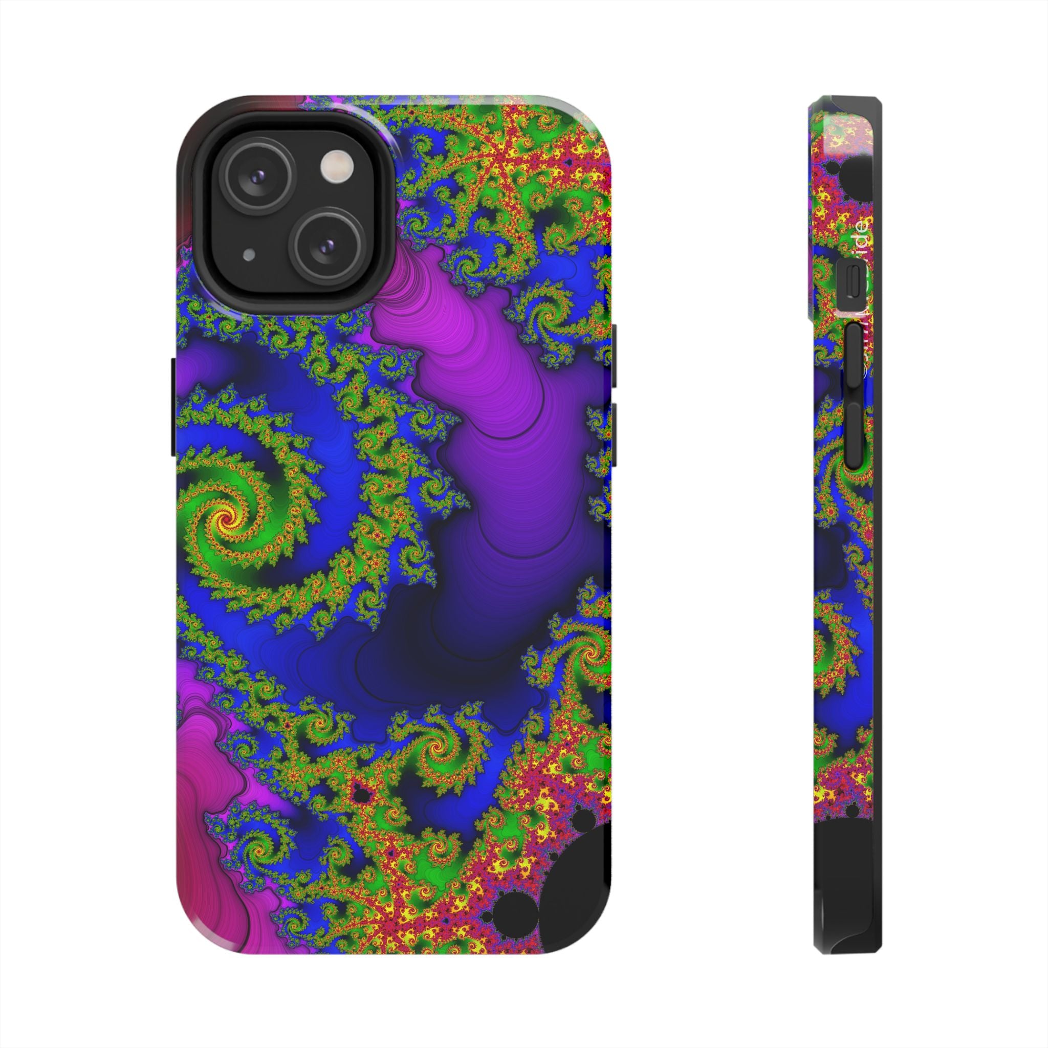 Psychedelic Fractal Tough Phone Case: Colorful Trippy Art
