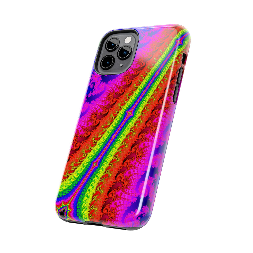 Psychedelic Fractal Tough Phone Case: Colorful Trippy Art