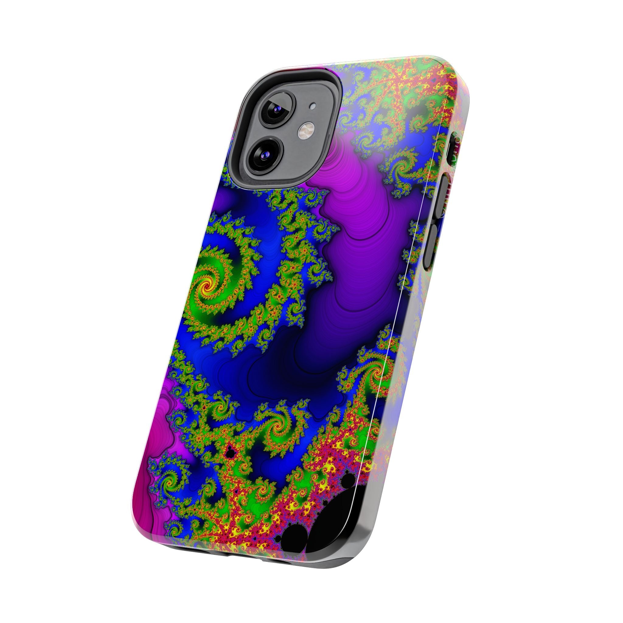 Psychedelic Fractal Tough Phone Case: Colorful Trippy Art