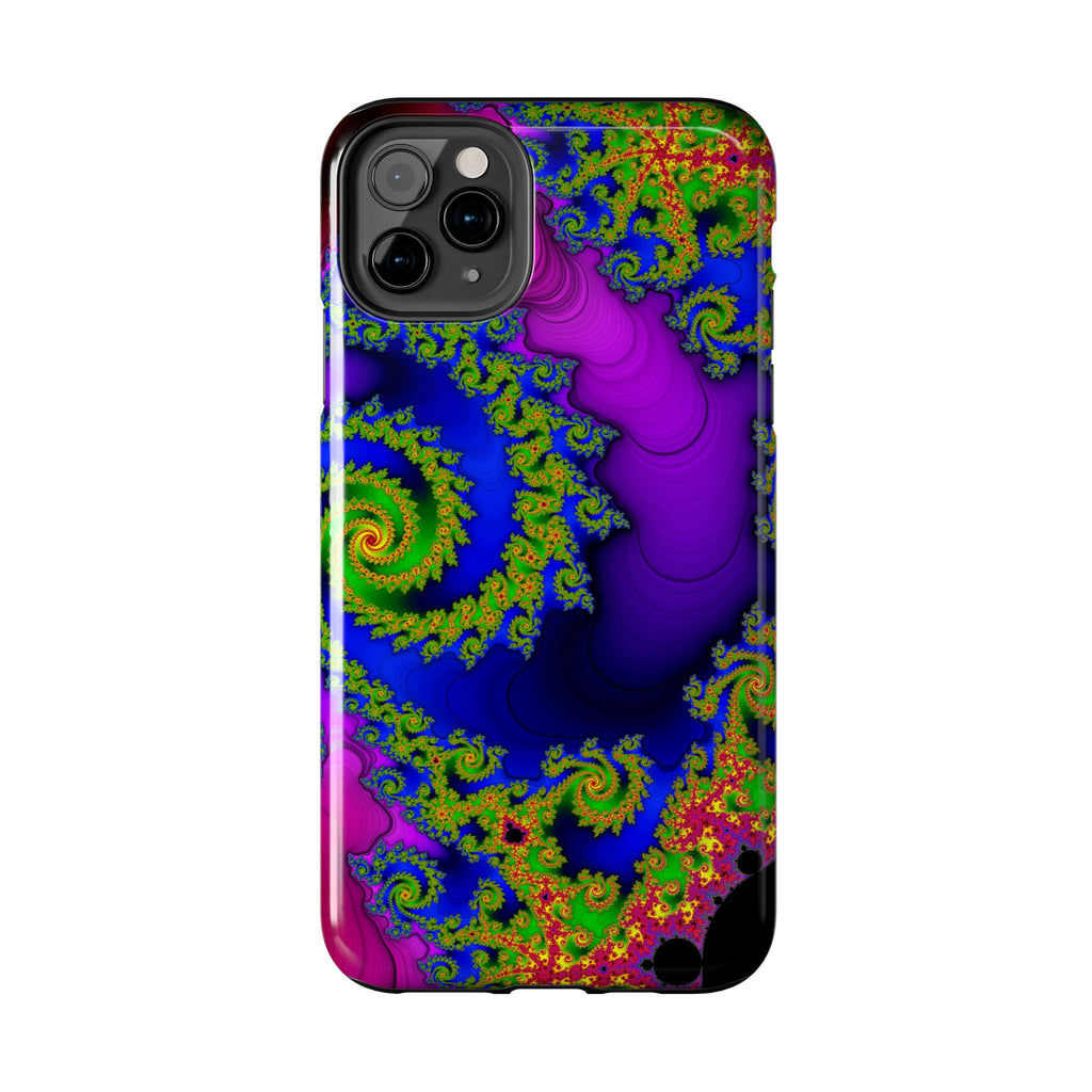 Psychedelic Fractal Tough Phone Case: Colorful Trippy Art