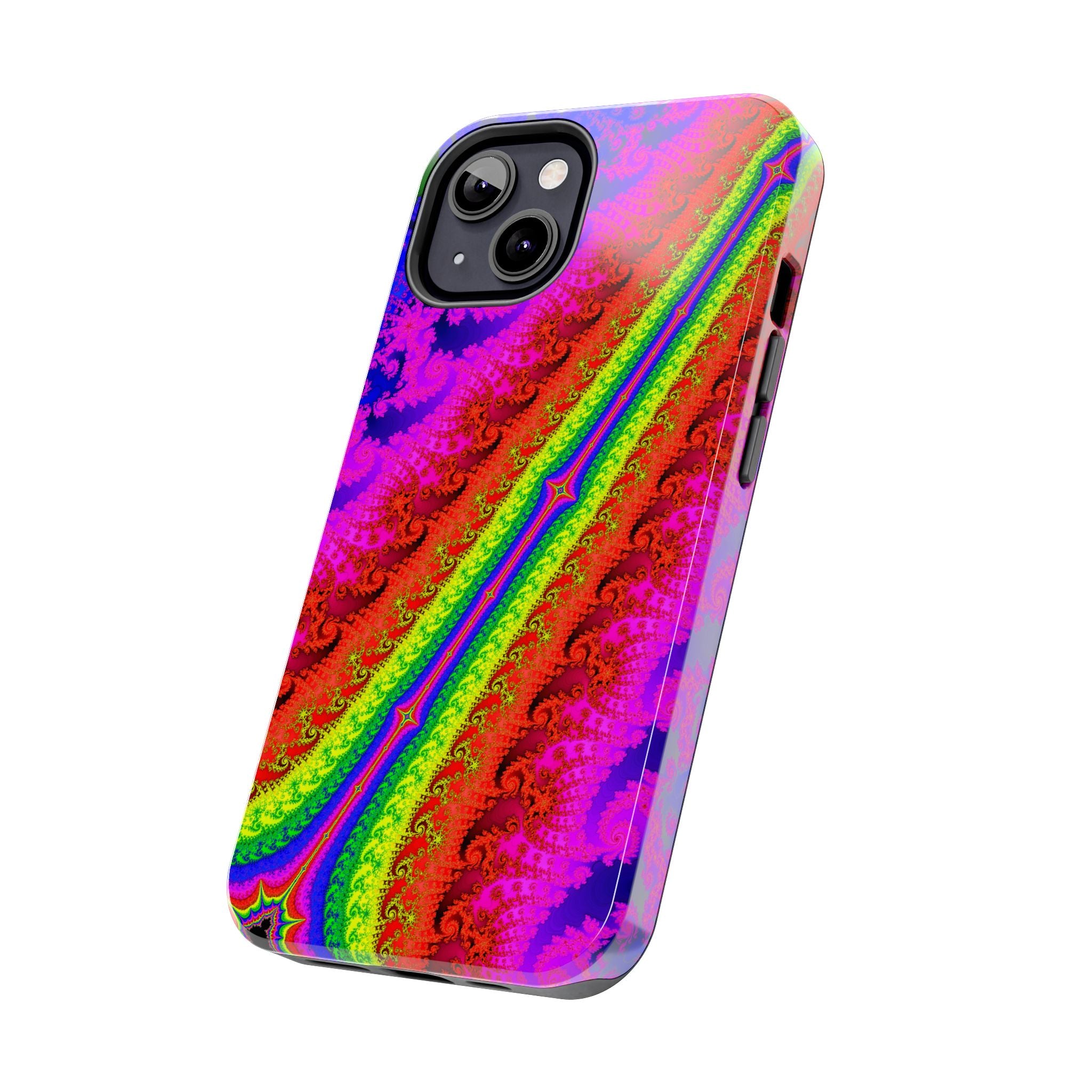 Psychedelic Fractal Tough Phone Case: Colorful Trippy Art