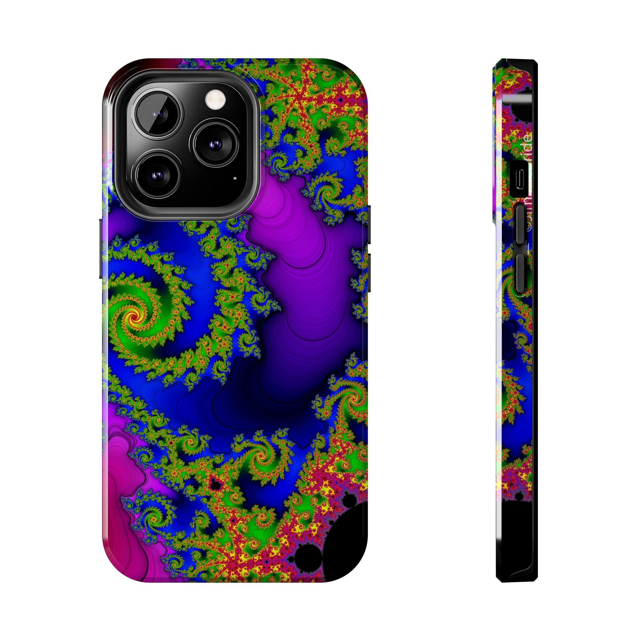 Psychedelic Fractal Tough Phone Case: Colorful Trippy Art
