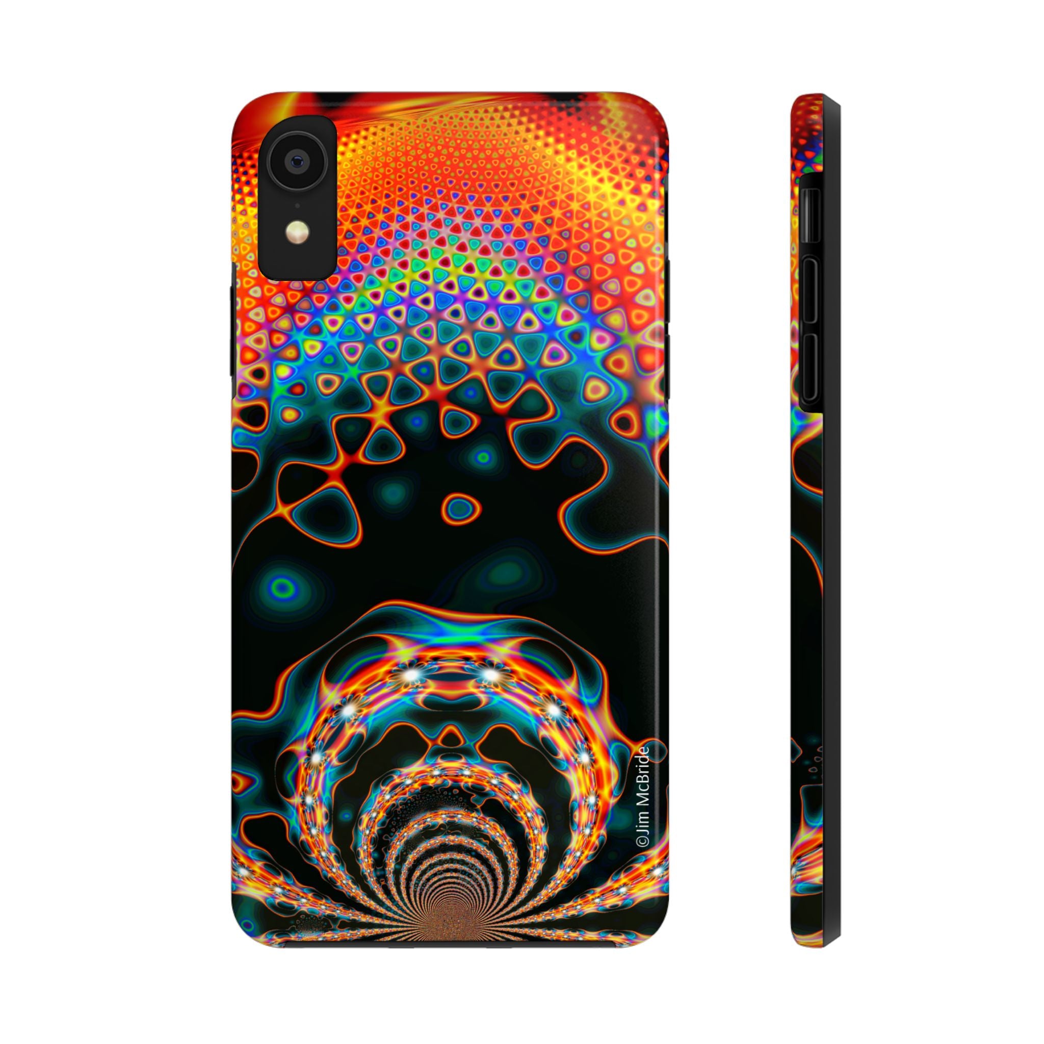 Psychedelic Fractal Tough Phone Case: Colorful Trippy Art