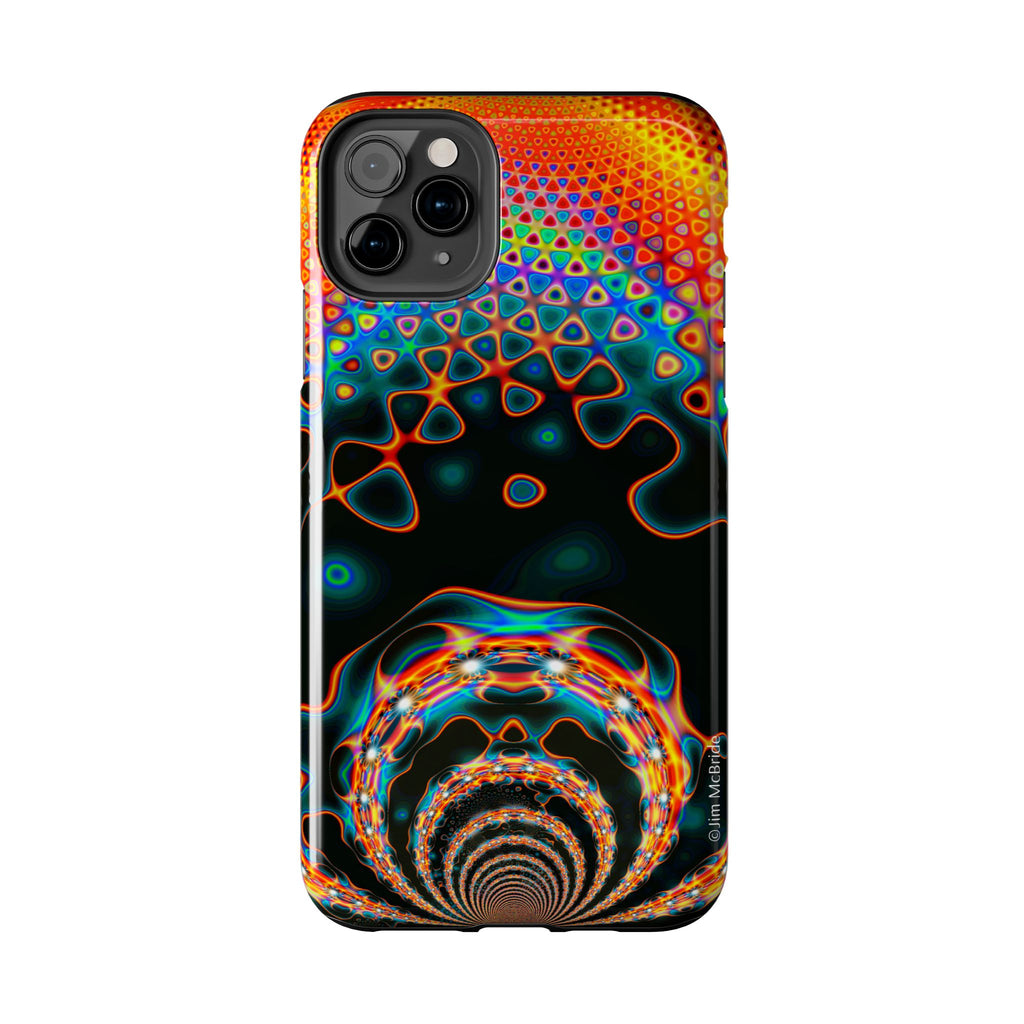 Psychedelic Fractal Tough Phone Case: Colorful Trippy Art
