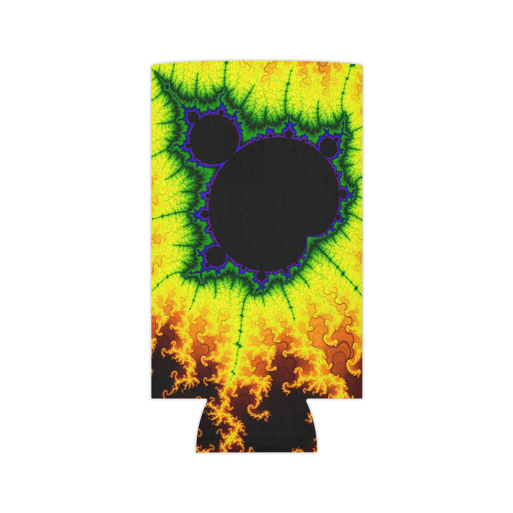 Mandelbrot Fractal Can Cooler: Trippy Abstract Party Favor