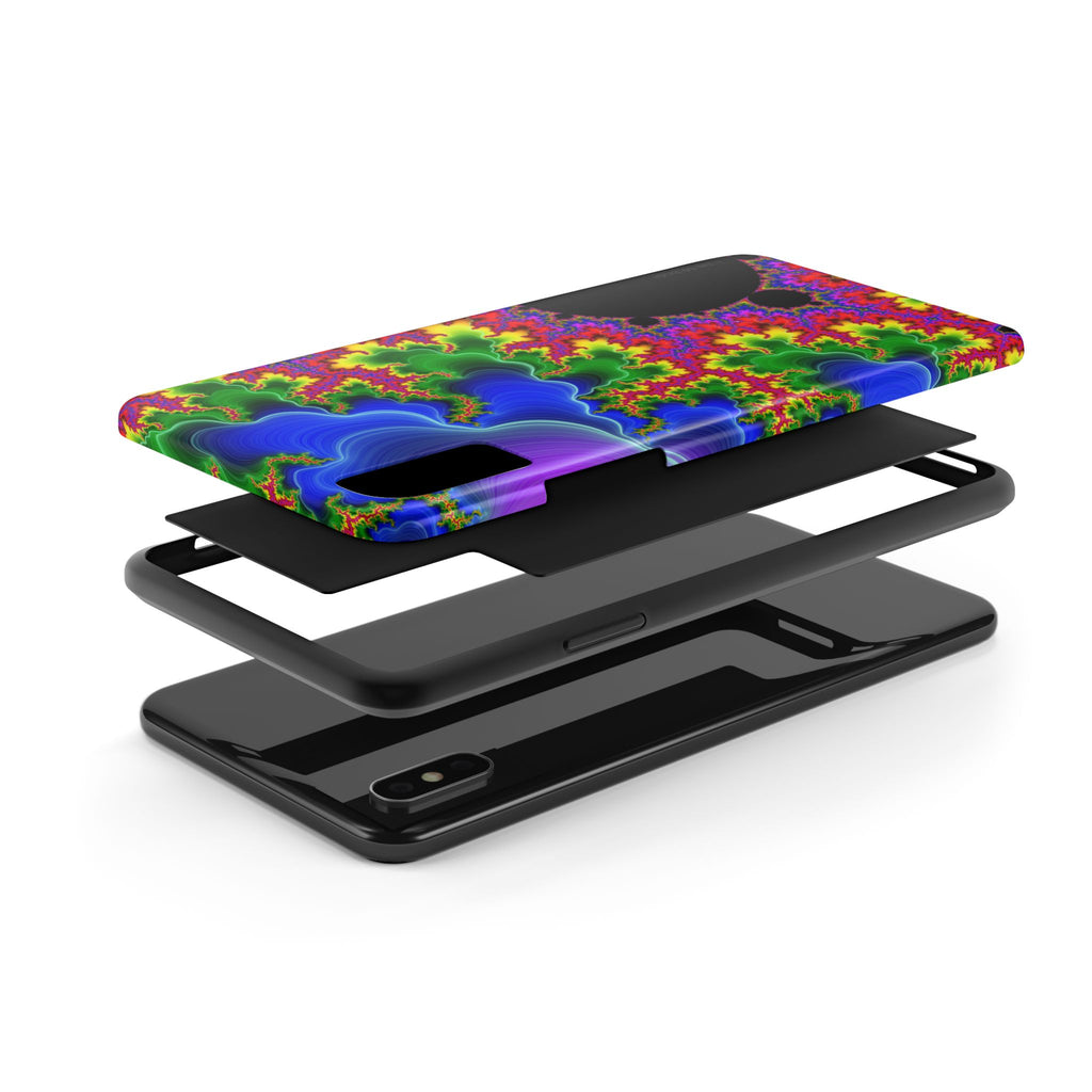 Psychedelic Fractal Tough Phone Case: Colorful Trippy Art
