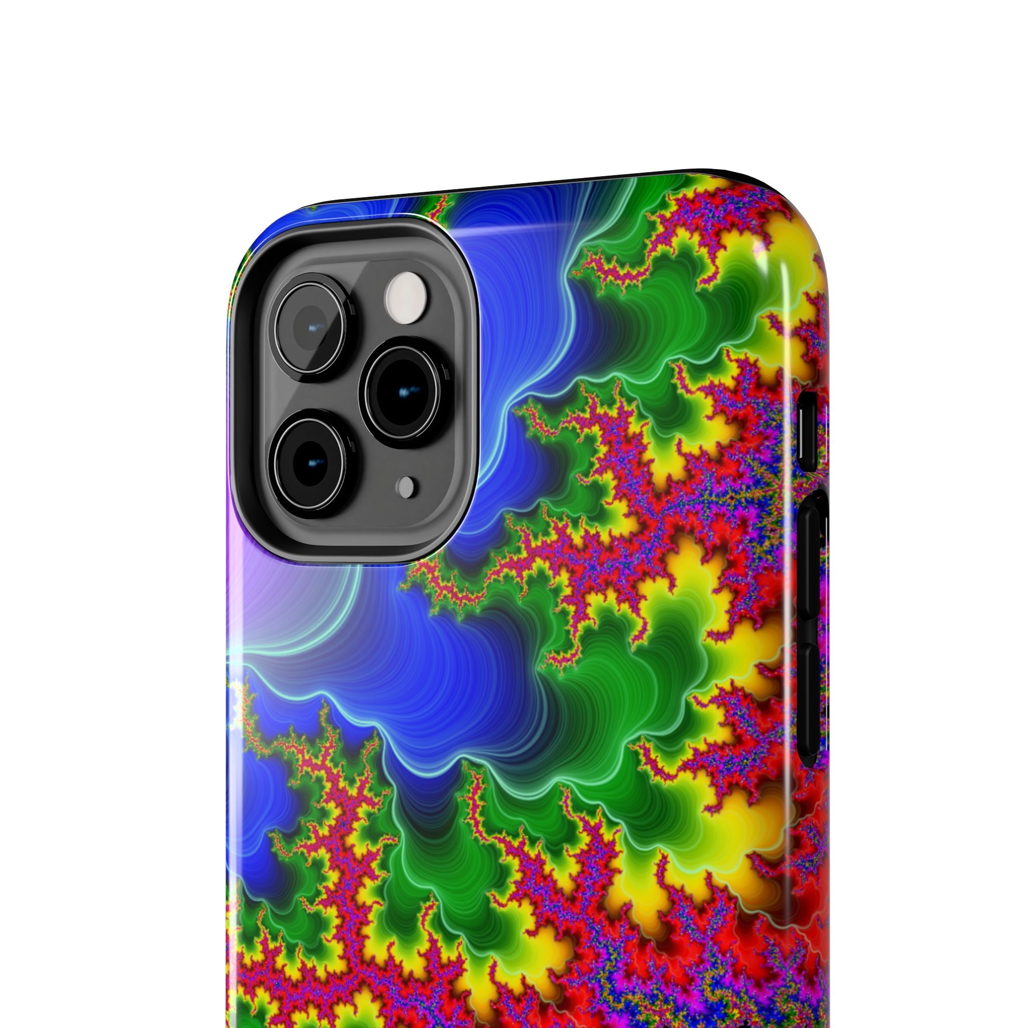 Psychedelic Fractal Tough Phone Case: Colorful Trippy Art