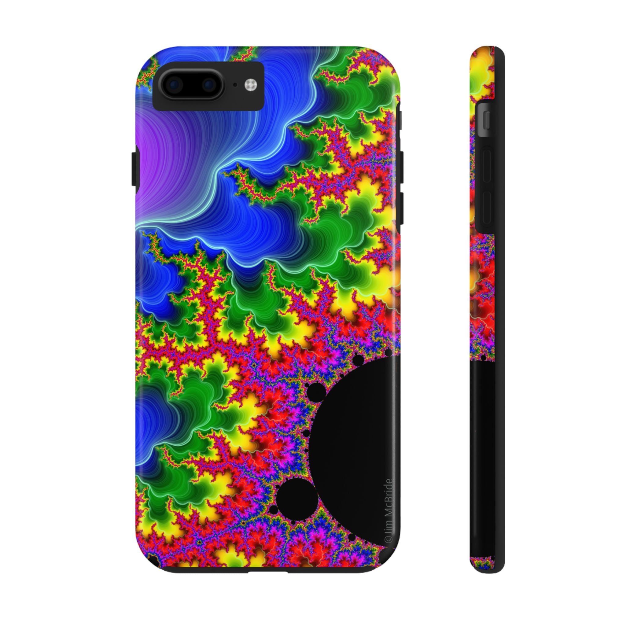 Psychedelic Fractal Tough Phone Case: Colorful Trippy Art