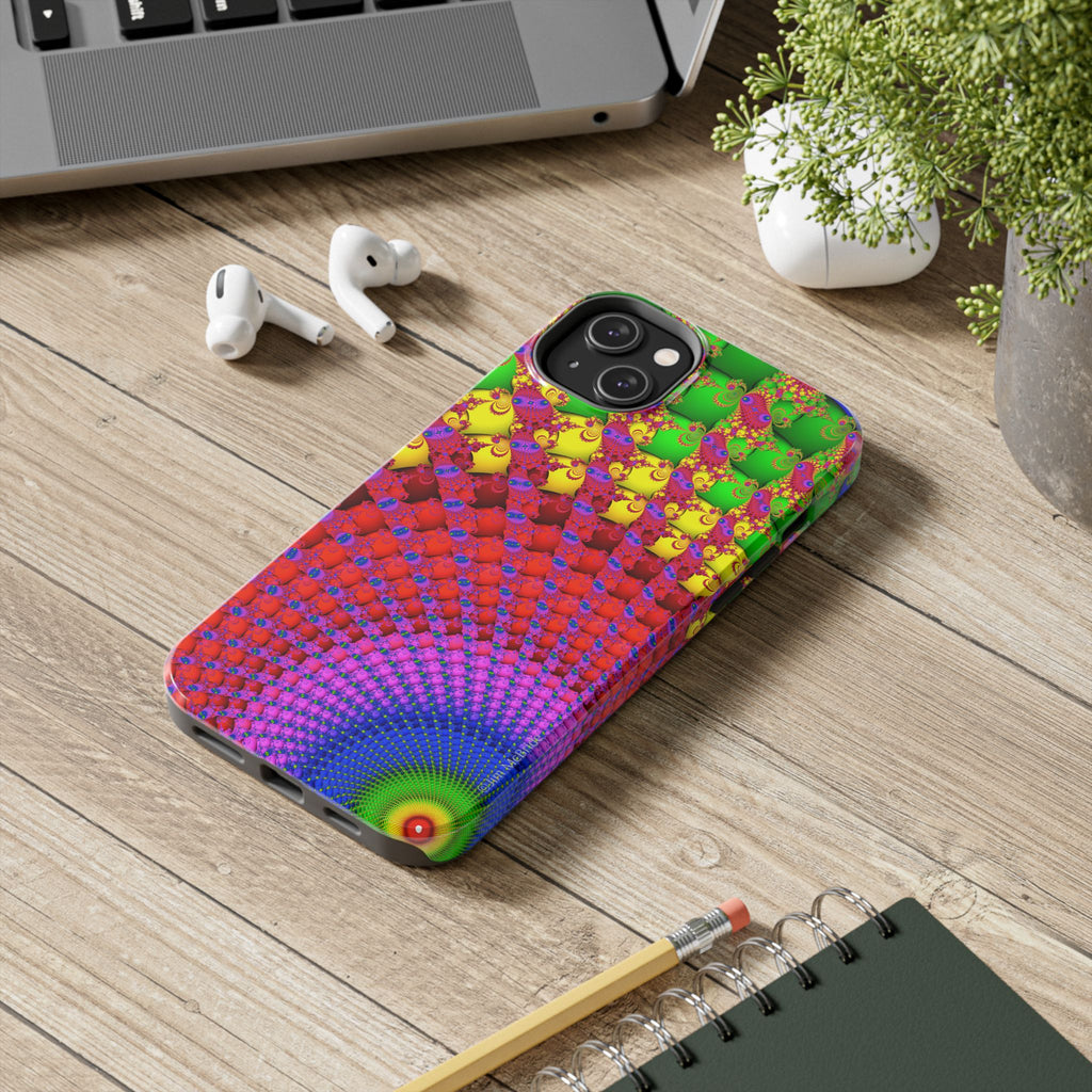 Psychedelic Fractal Tough Phone Case: Colorful Trippy Art