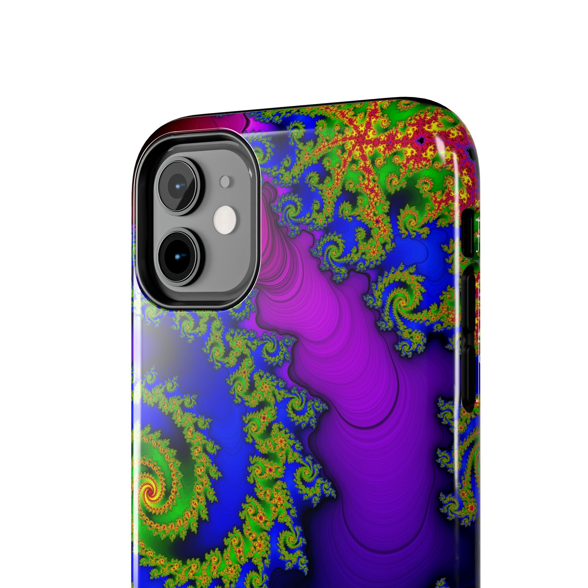Psychedelic Fractal Tough Phone Case: Colorful Trippy Art