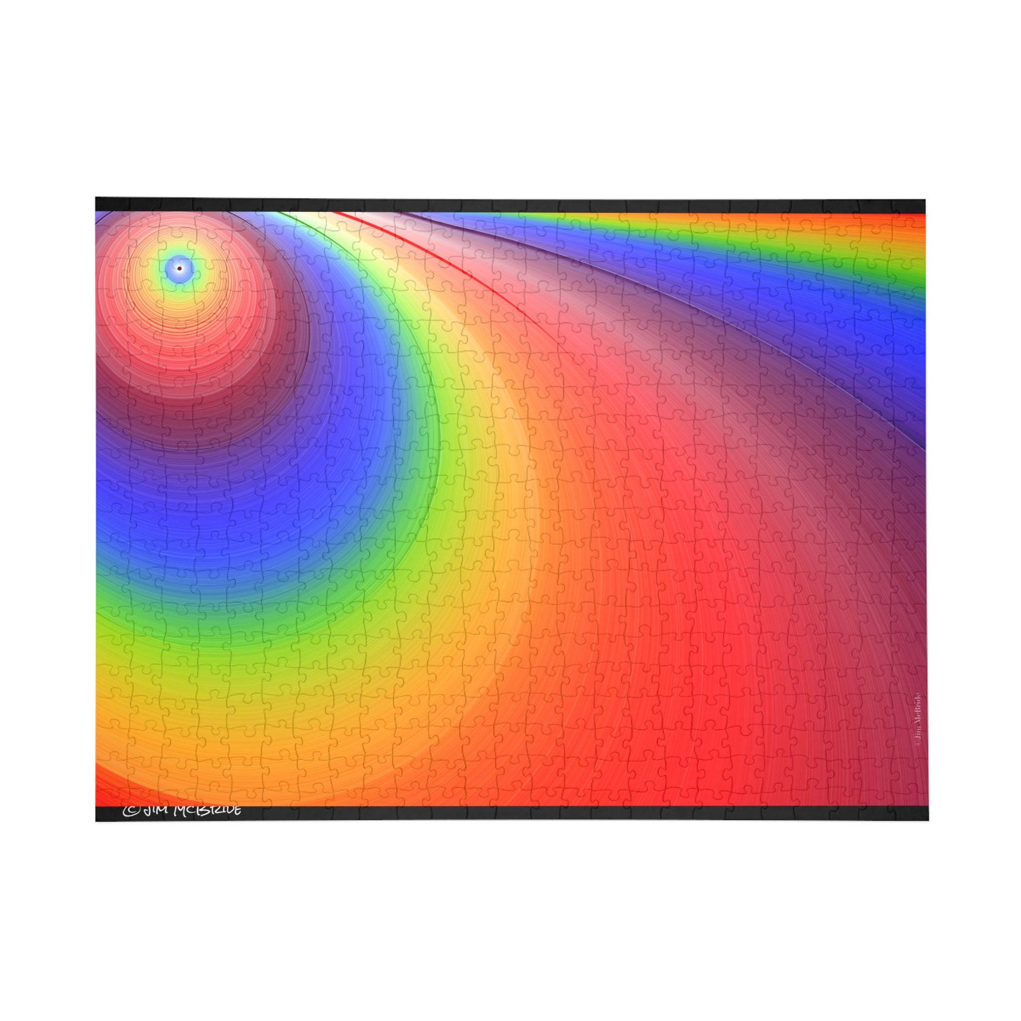 Psychedelic Fractal Jigsaw Puzzle: Vibrant Colors, Fun Challenge (1000-Piece)