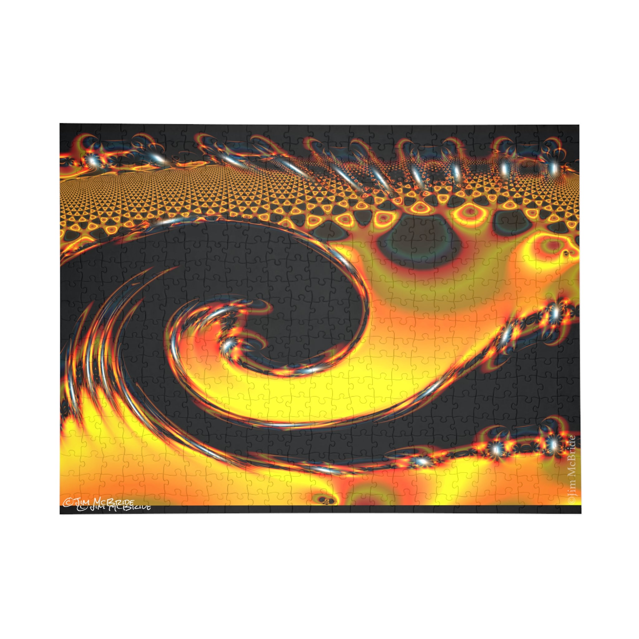 Psychedelic Fractal Jigsaw Puzzle: Vibrant Colors, Fun Challenge (1000-Piece)