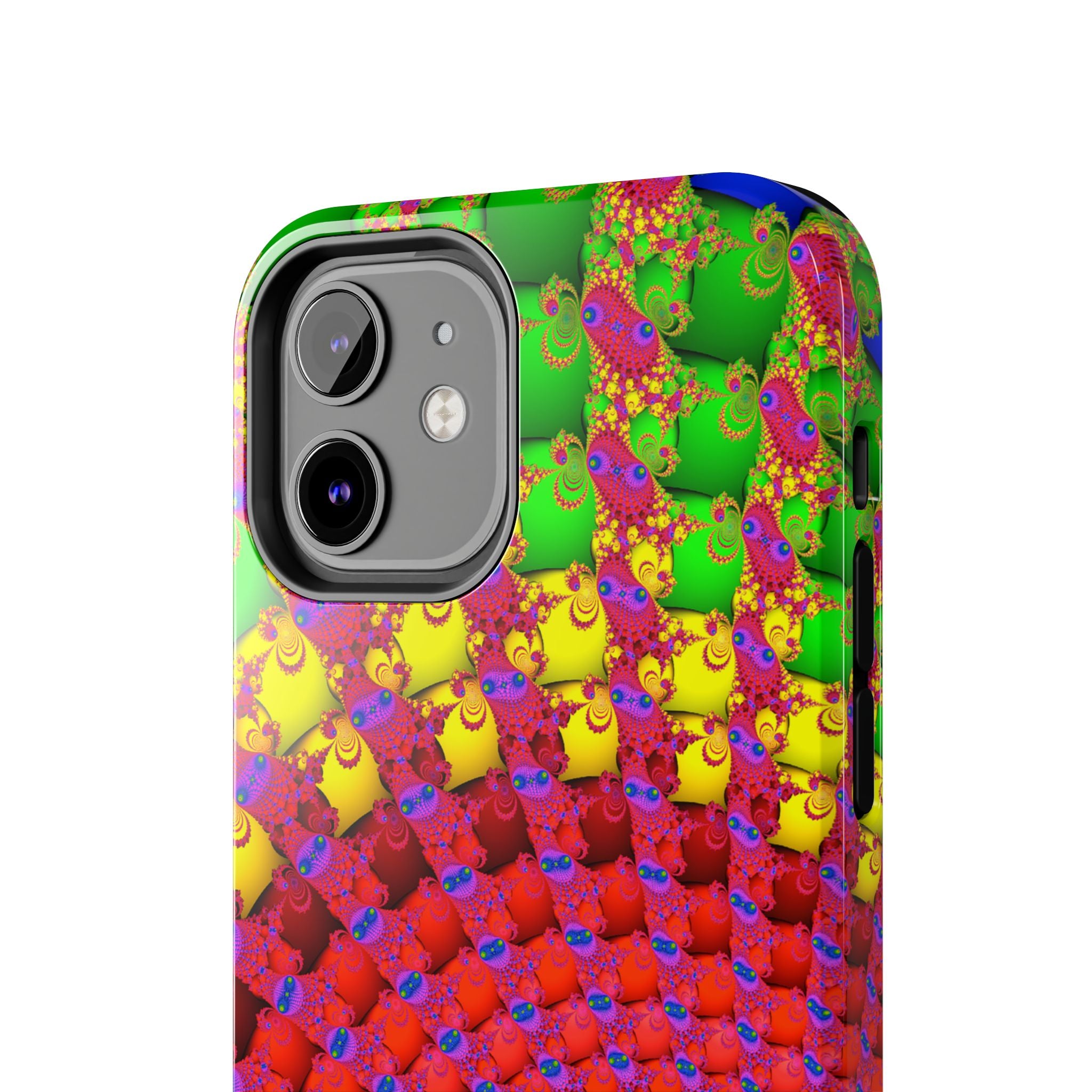 Psychedelic Fractal Tough Phone Case: Colorful Trippy Art