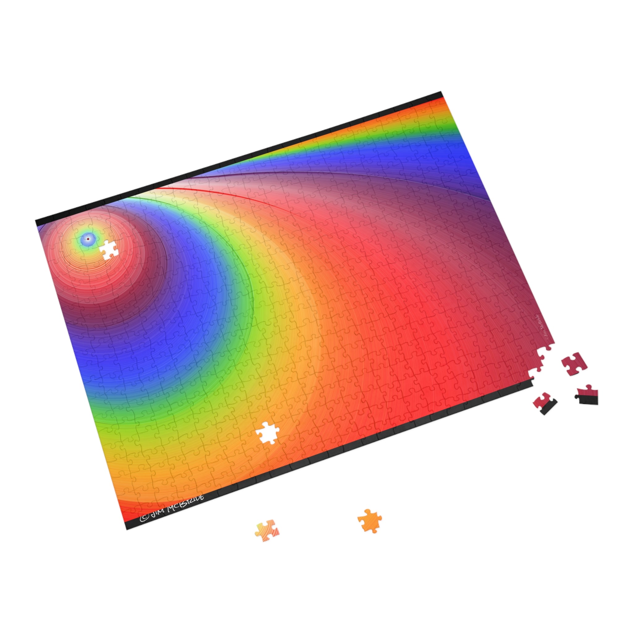 Psychedelic Fractal Jigsaw Puzzle: Vibrant Colors, Fun Challenge (1000-Piece)