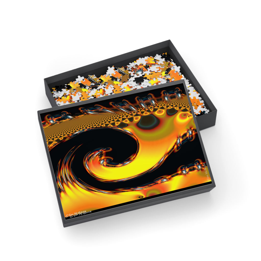 Psychedelic Fractal Jigsaw Puzzle: Vibrant Colors, Fun Challenge (1000-Piece)