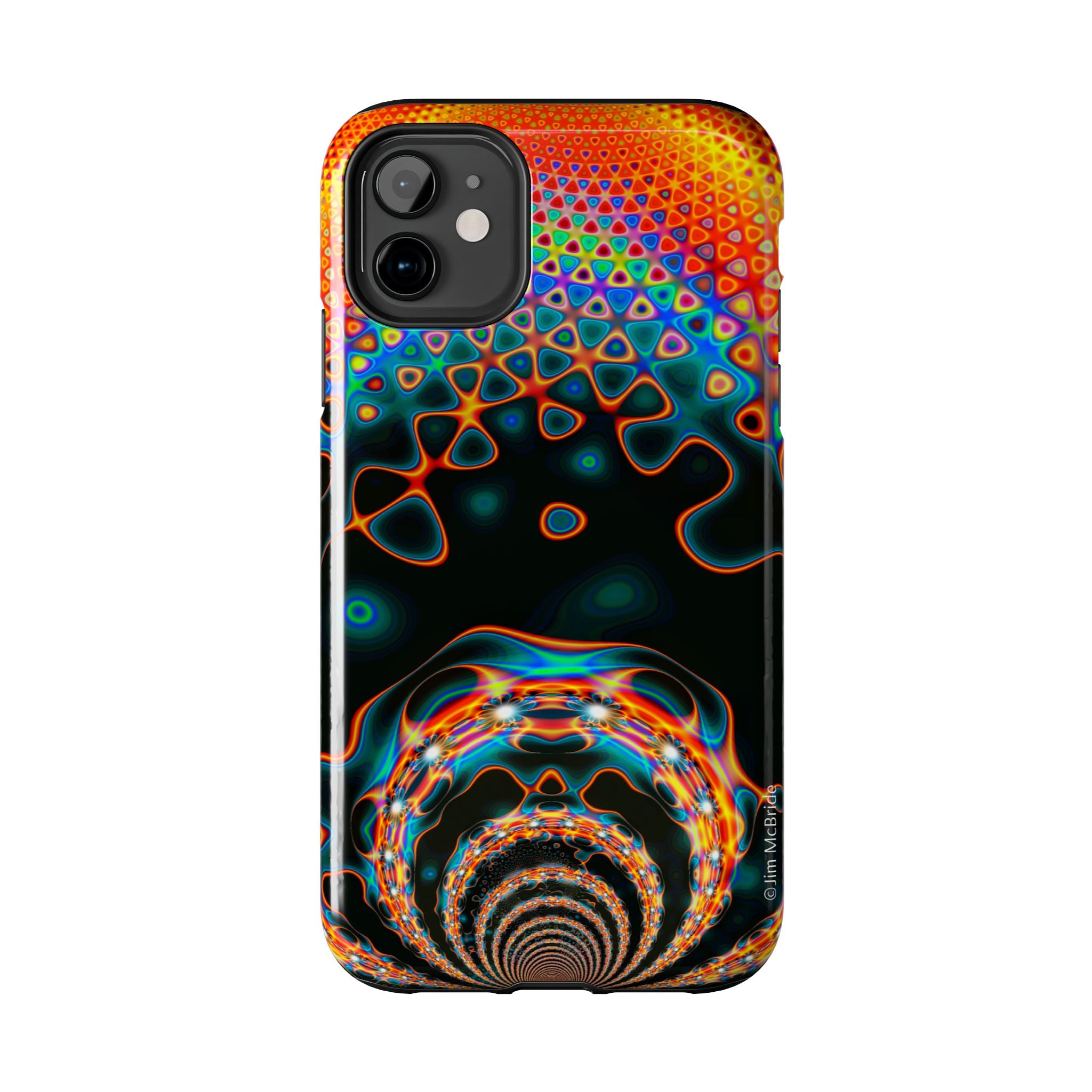 Psychedelic Fractal Tough Phone Case: Colorful Trippy Art