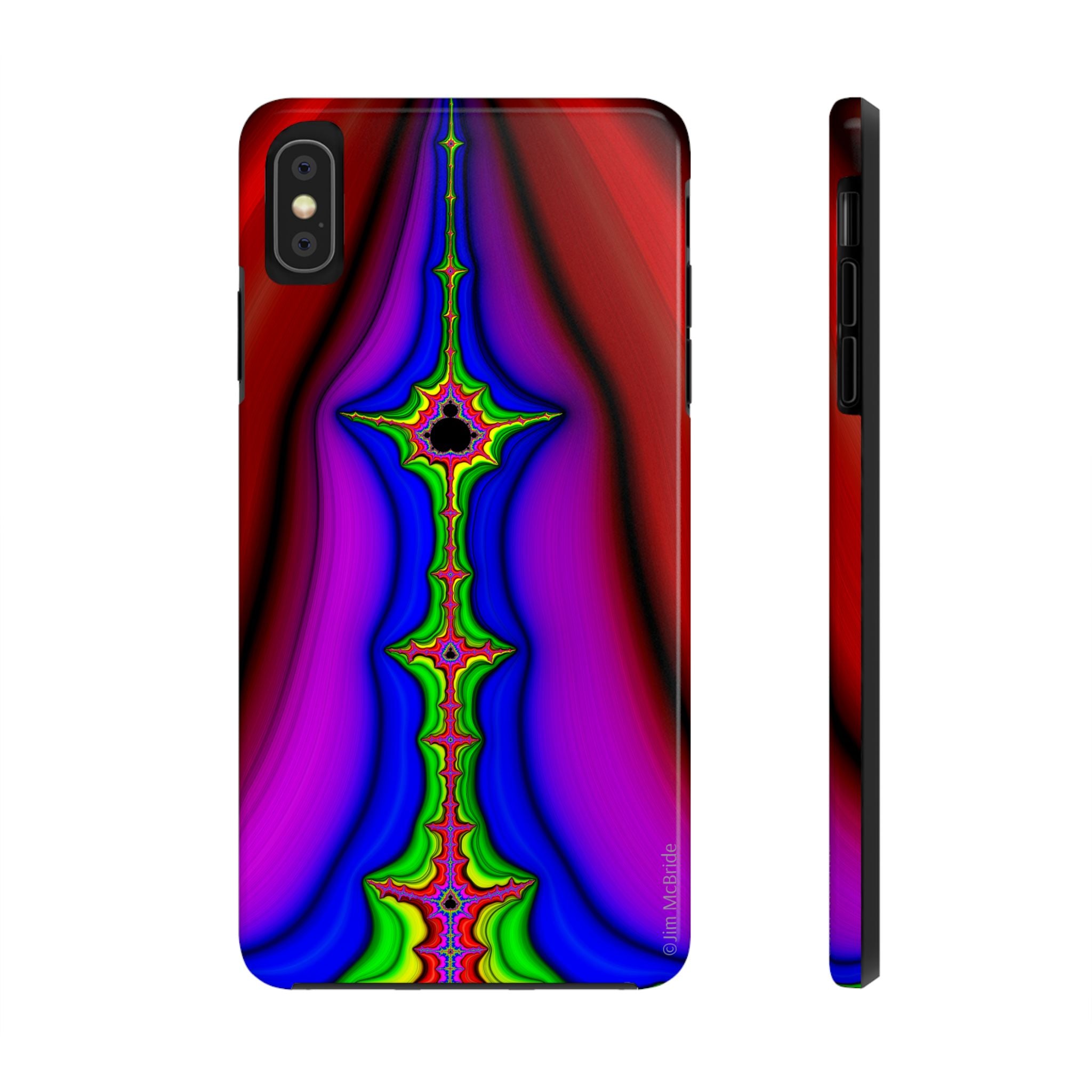 Psychedelic Fractal Tough Phone Case: Colorful Trippy Art