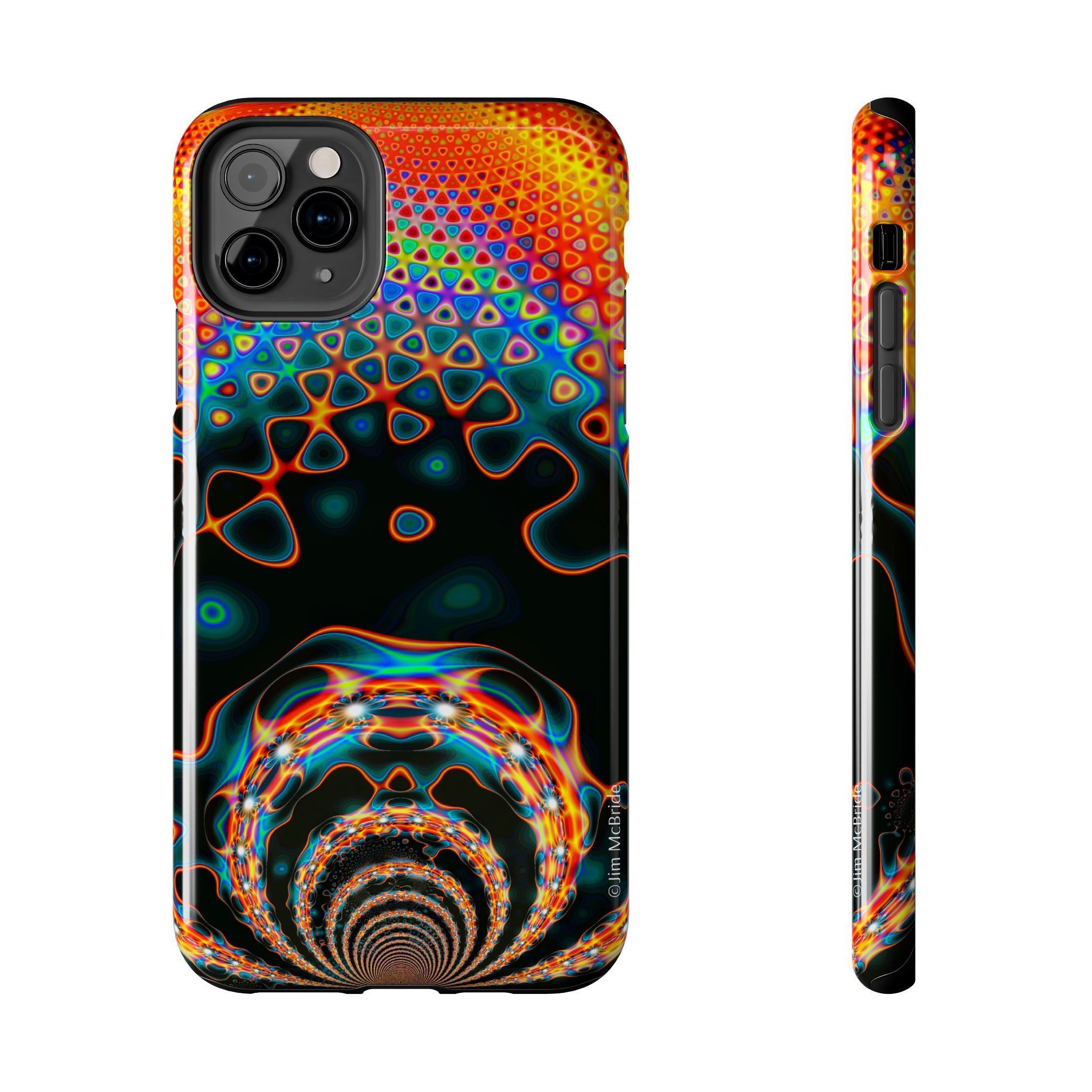 Psychedelic Fractal Tough Phone Case: Colorful Trippy Art