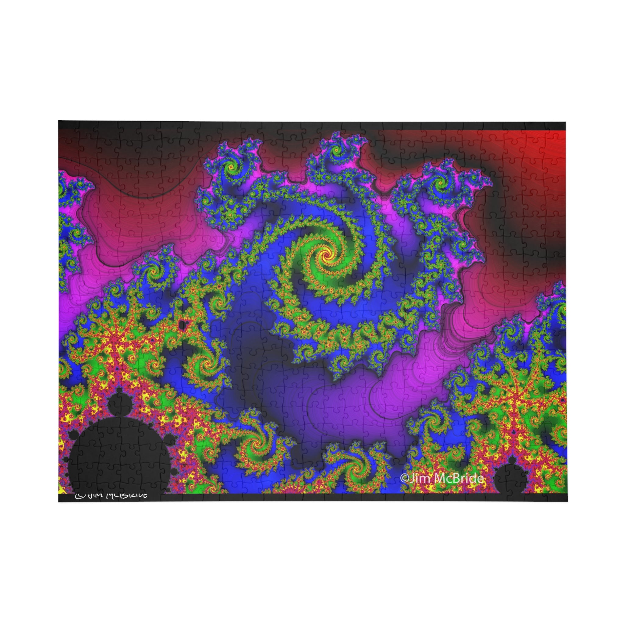 Psychedelic Fractal Jigsaw Puzzle: Vibrant Colors, Fun Challenge (1000-Piece)