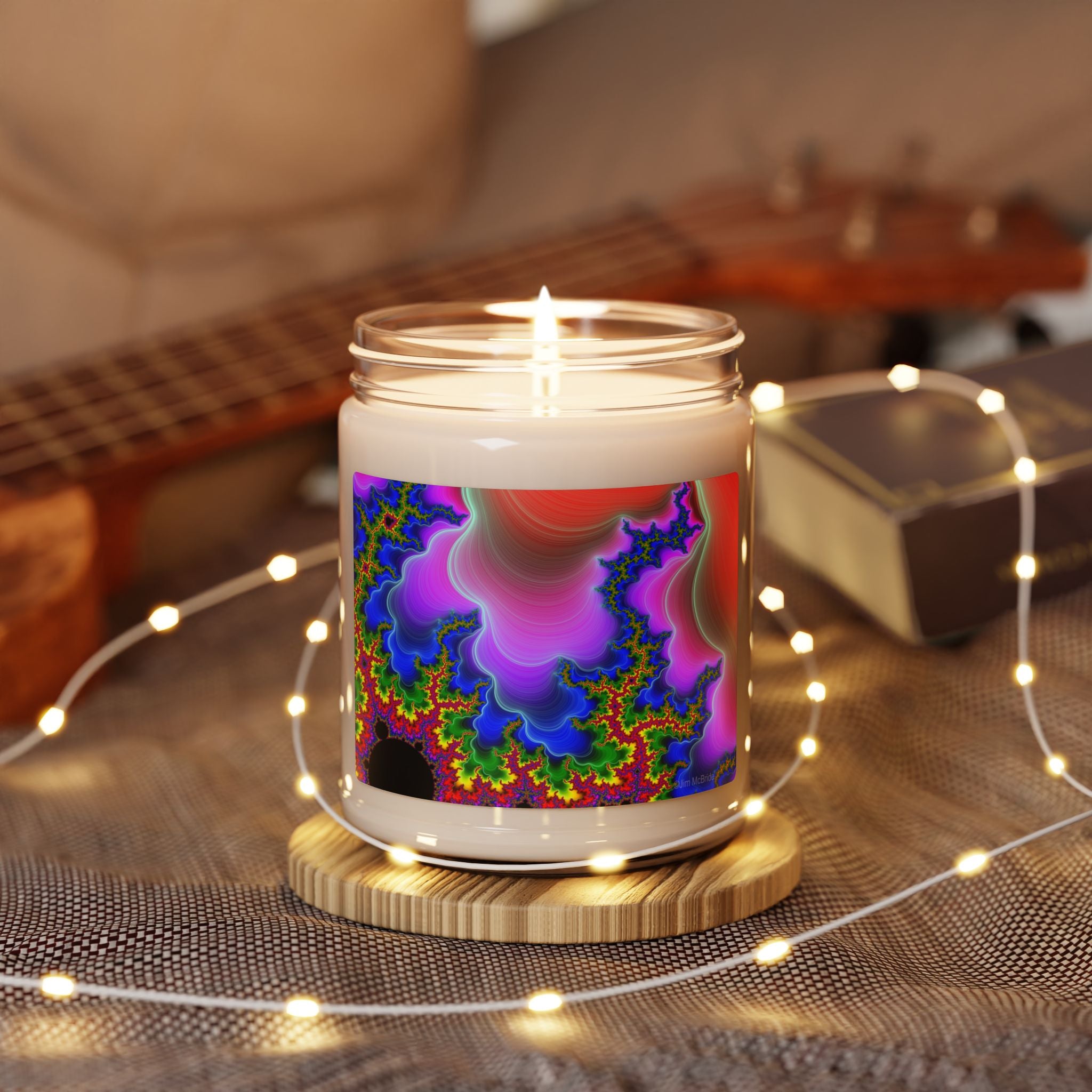 Lightning Fractal Scented Soy Candle - 9oz, Clean Scents