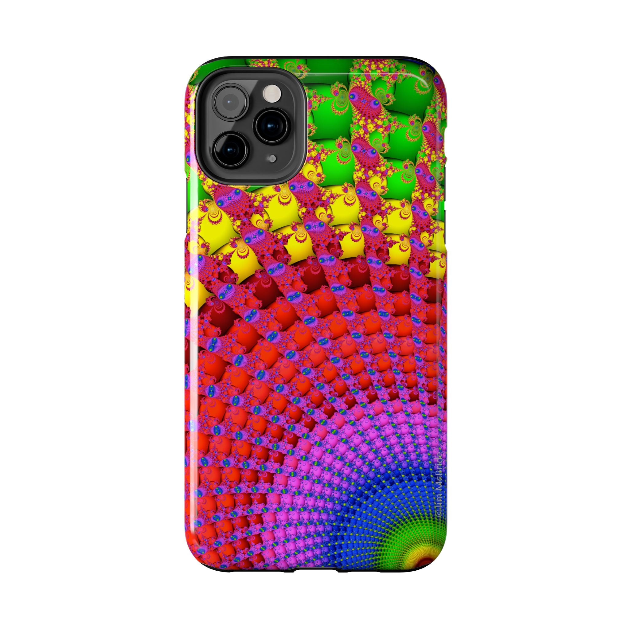 Psychedelic Fractal Tough Phone Case: Colorful Trippy Art
