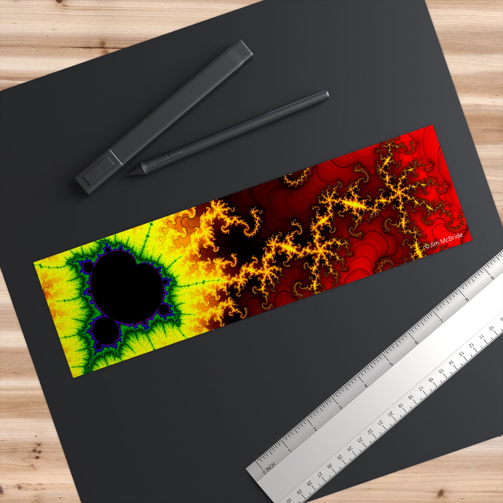Fractal Bumper Sticker: Trippy Abstract Art, Waterproof Vinyl