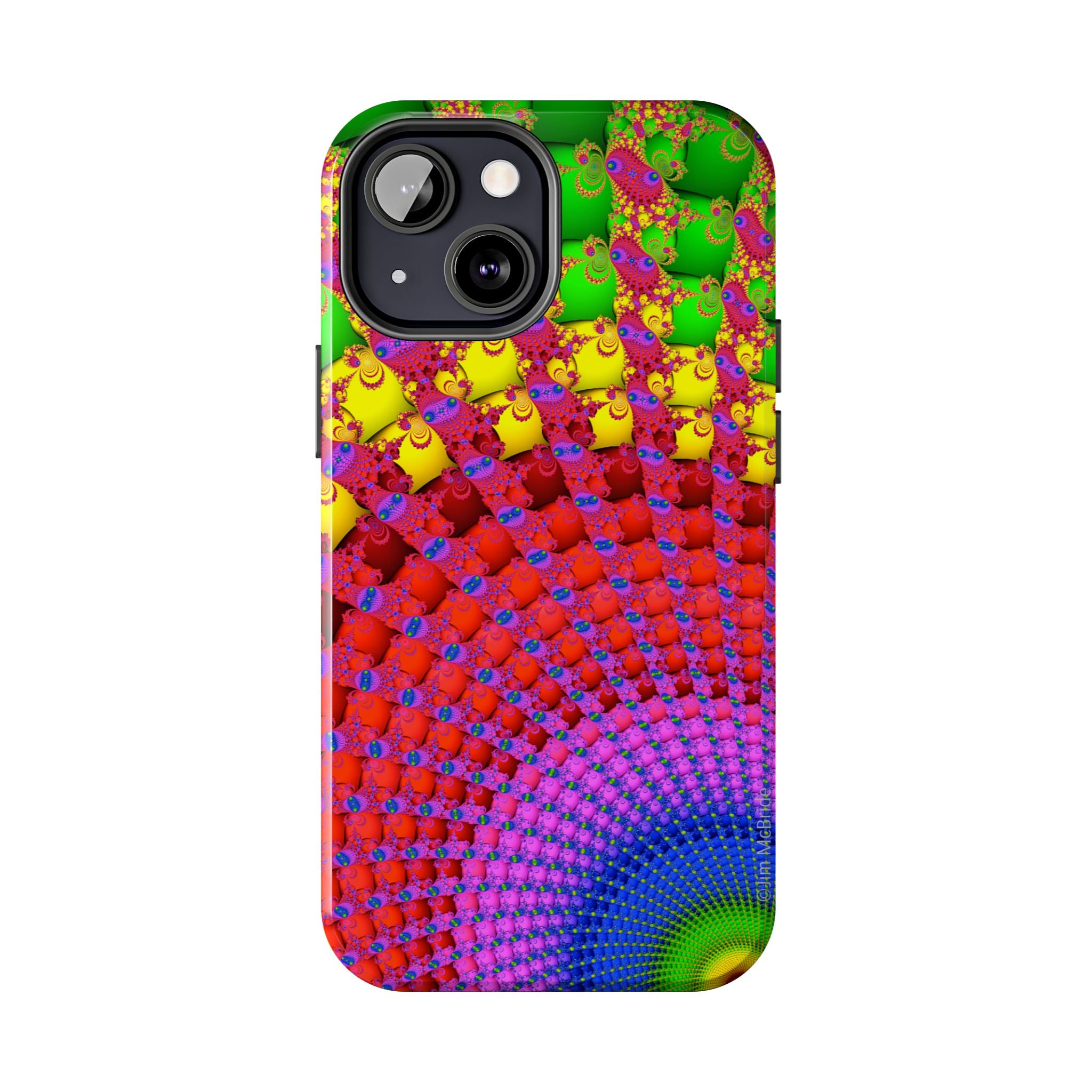 Psychedelic Fractal Tough Phone Case: Colorful Trippy Art