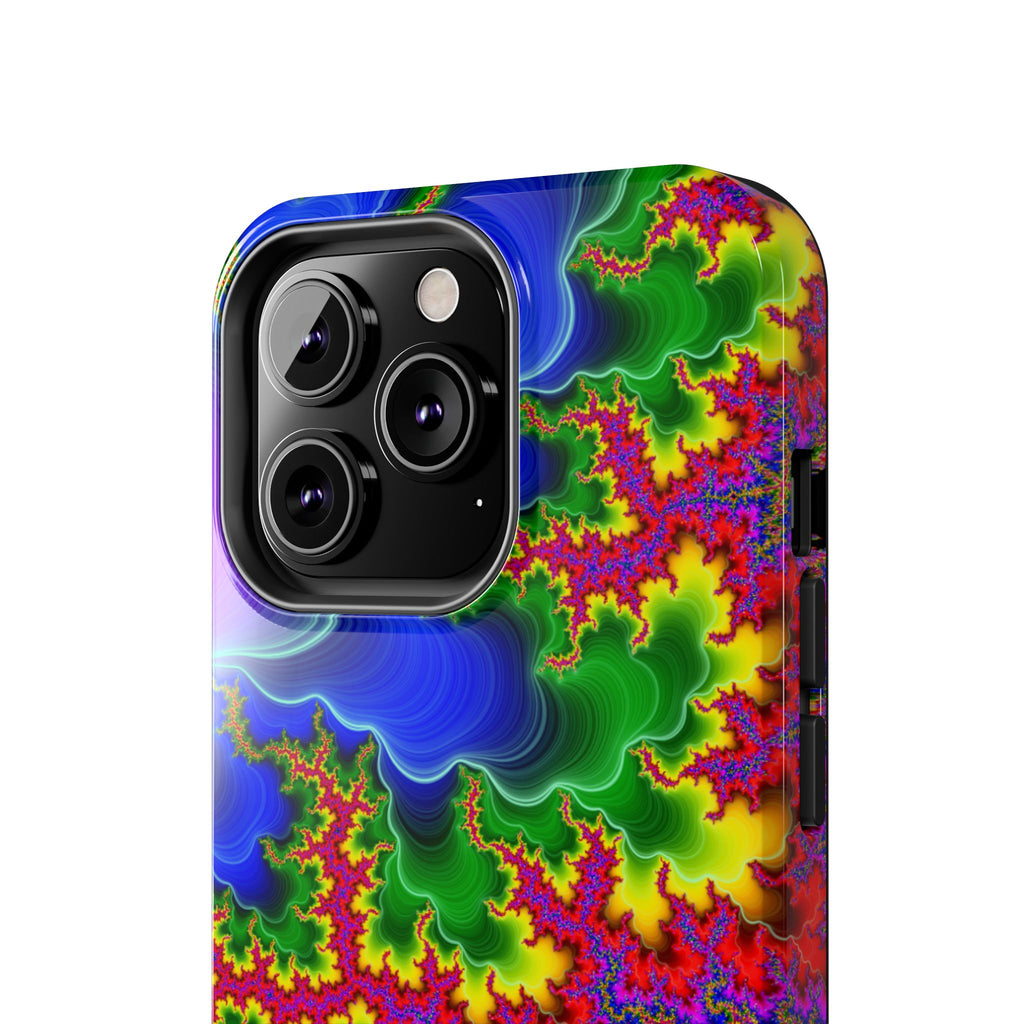 Psychedelic Fractal Tough Phone Case: Colorful Trippy Art