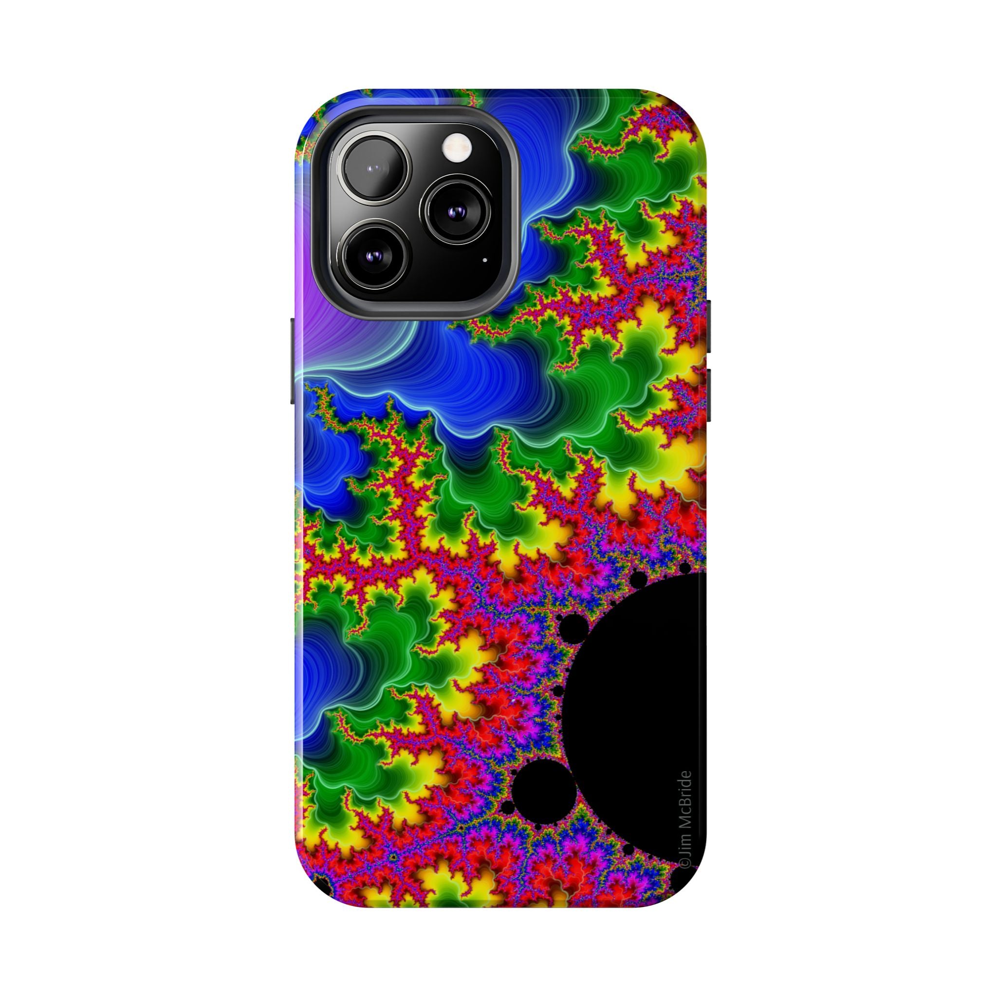 Psychedelic Fractal Tough Phone Case: Colorful Trippy Art