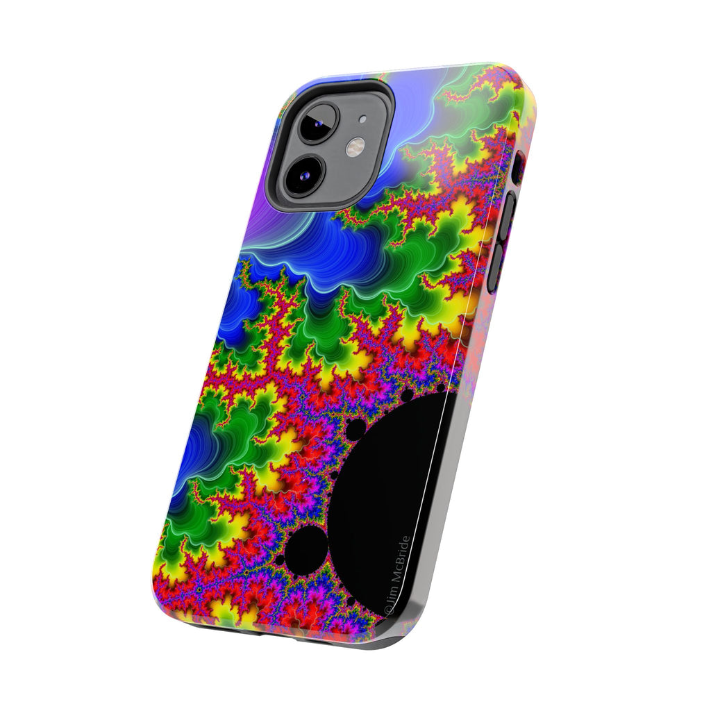 Psychedelic Fractal Tough Phone Case: Colorful Trippy Art
