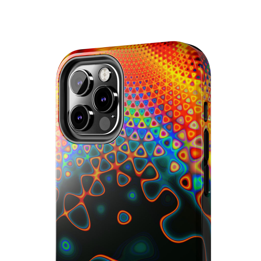 Psychedelic Fractal Tough Phone Case: Colorful Trippy Art